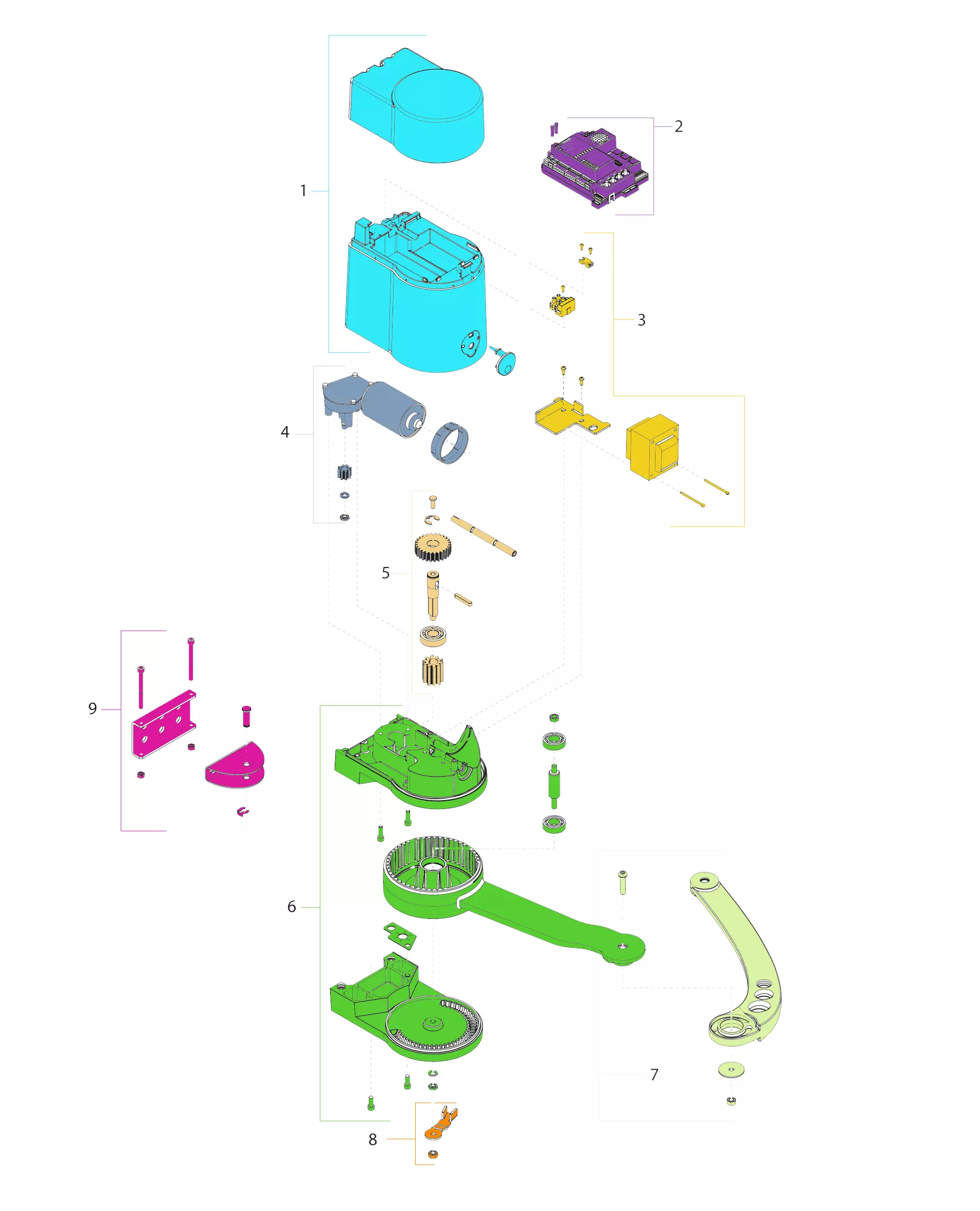 Serviceteile, Schema zum Fahren KINGgates KINGgates Minimodus