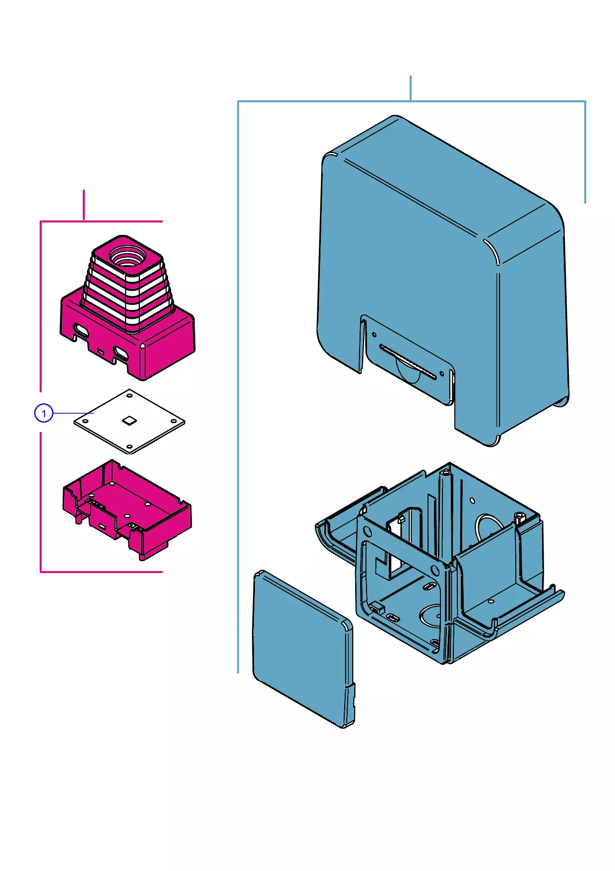 Serviceteile, Schema zum Fahren Nice Nice ELDC Lampe