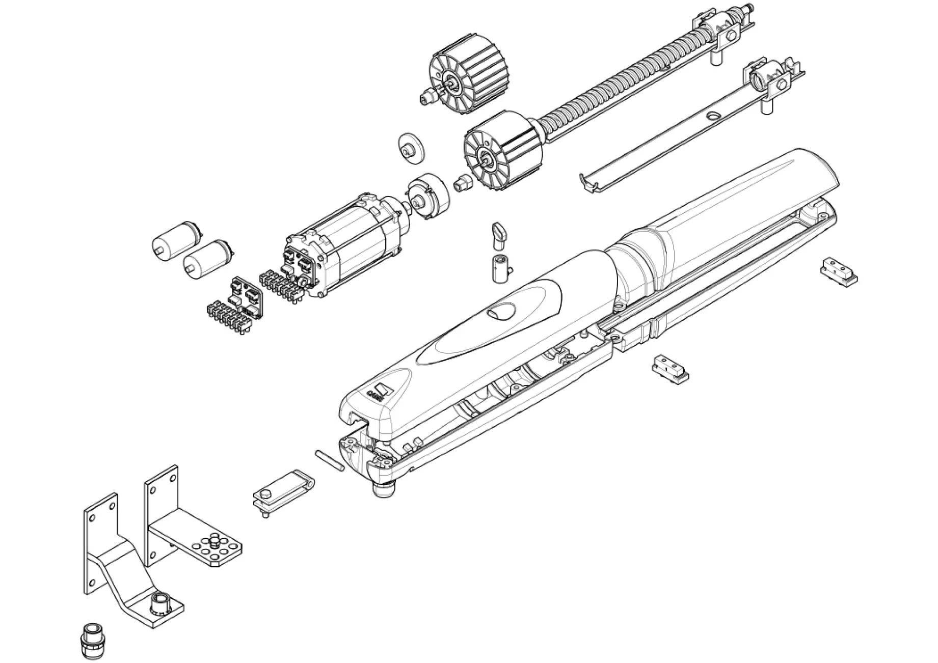Сервисные запчасти, схема проезда CAME Came Axo AX302304