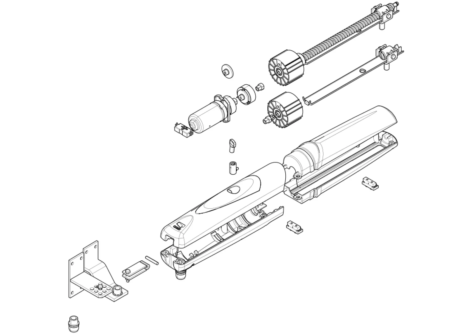 Сервисные запчасти, схема проезда CAME Came Axo AX3024