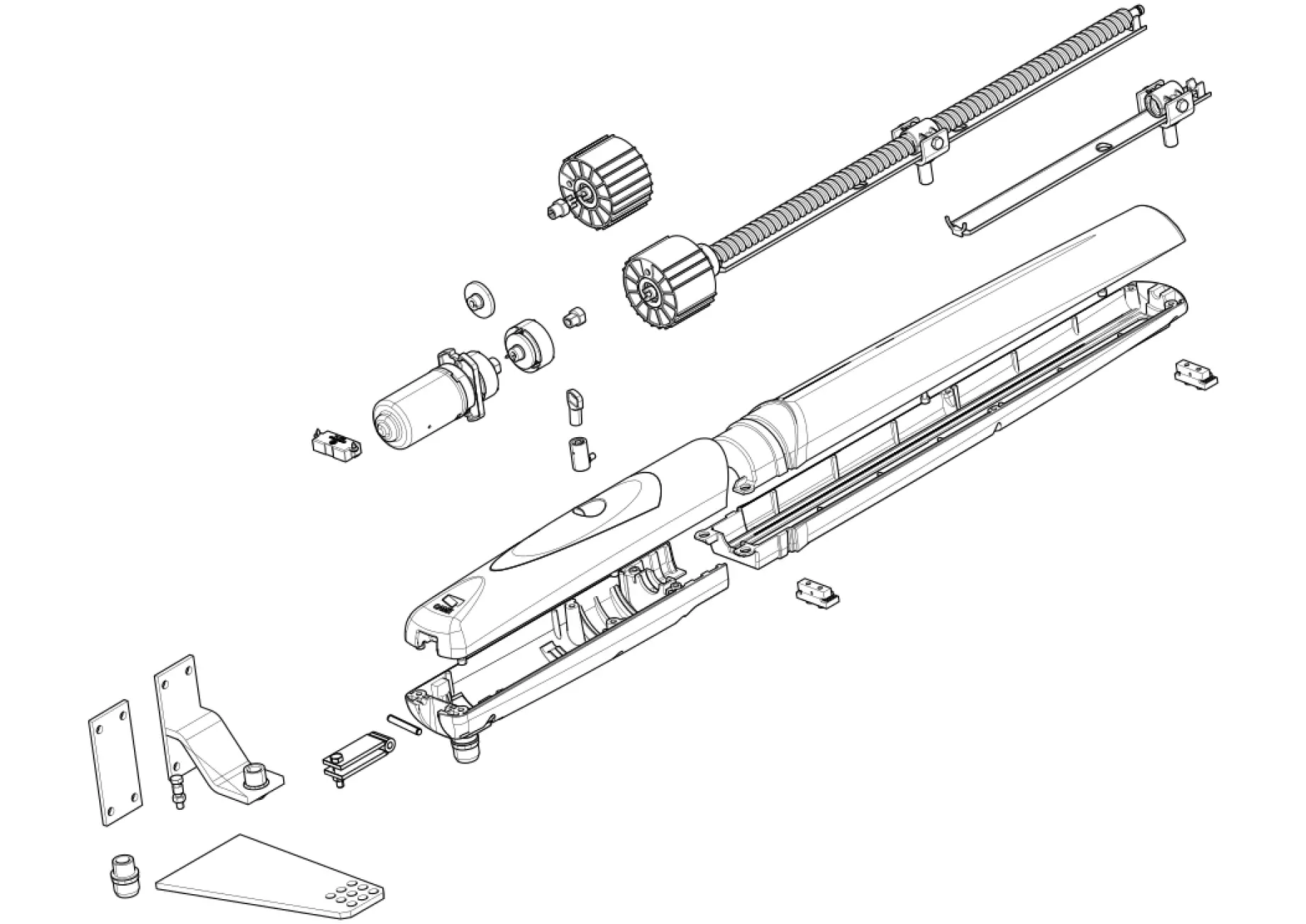 Сервисные запчасти, схема проезда CAME Came Axo AX5024