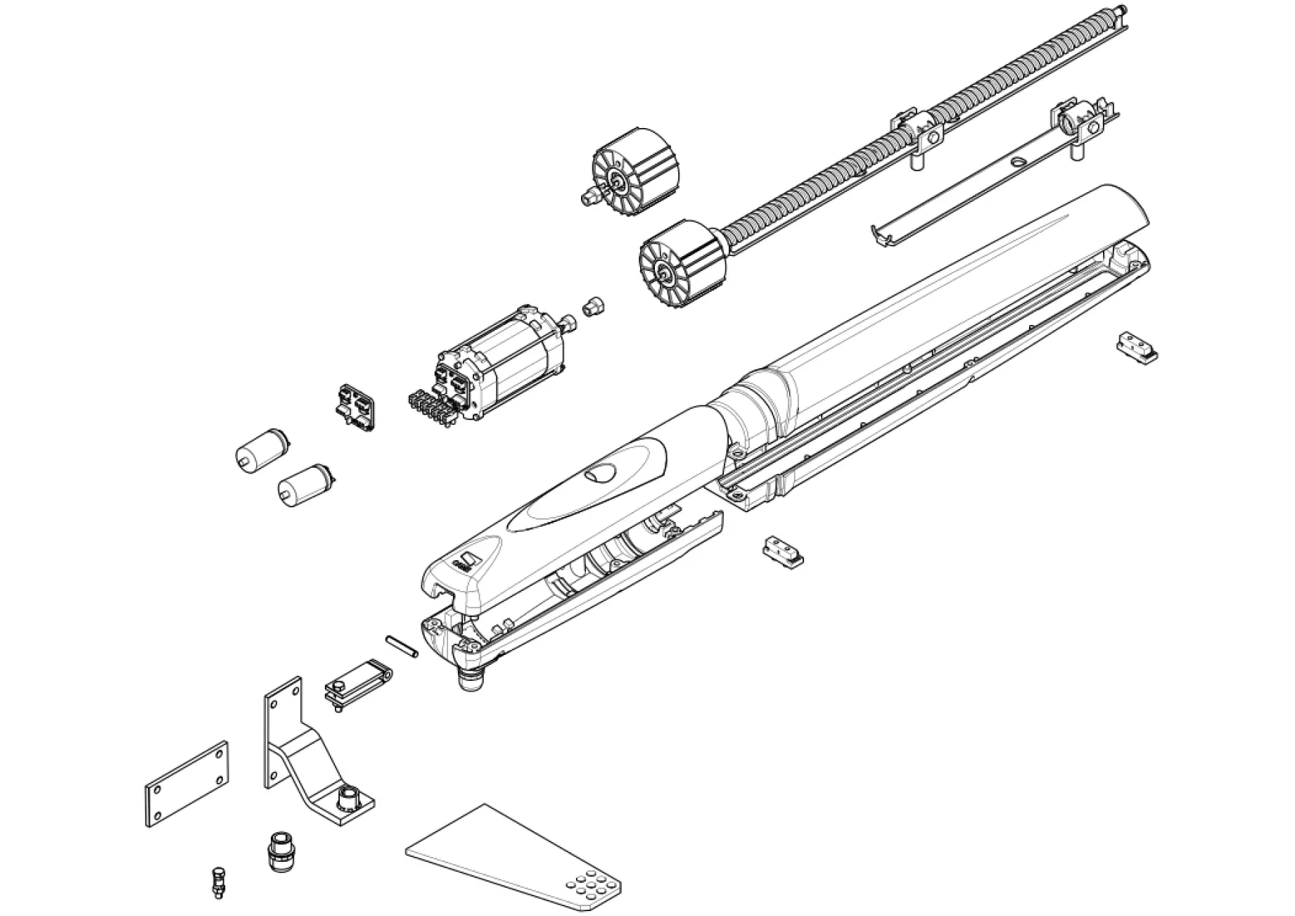 Сервисные запчасти, схема проезда CAME Came Axo AX71230