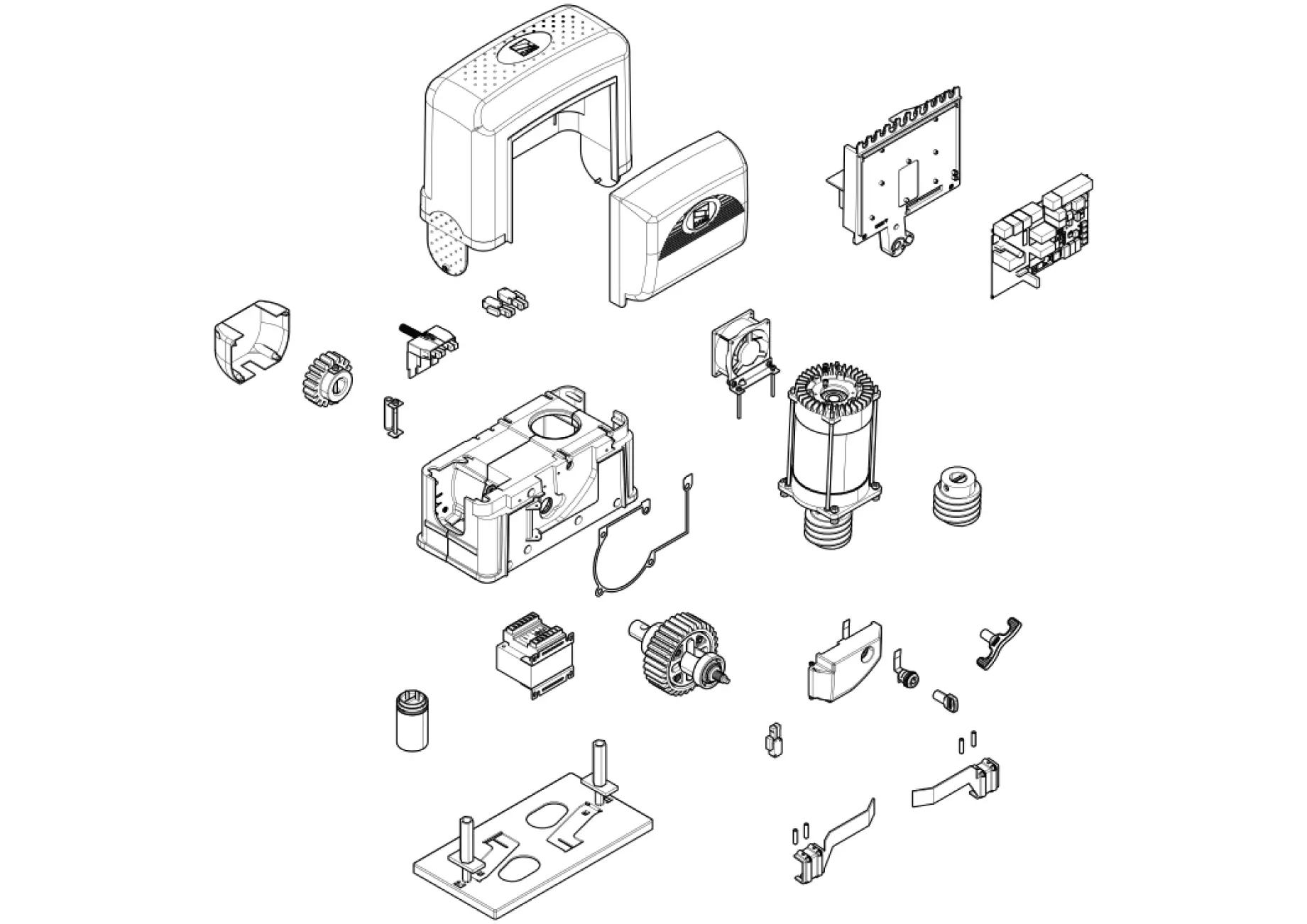 Сервисные запчасти, схема проезда CAME Came BK800