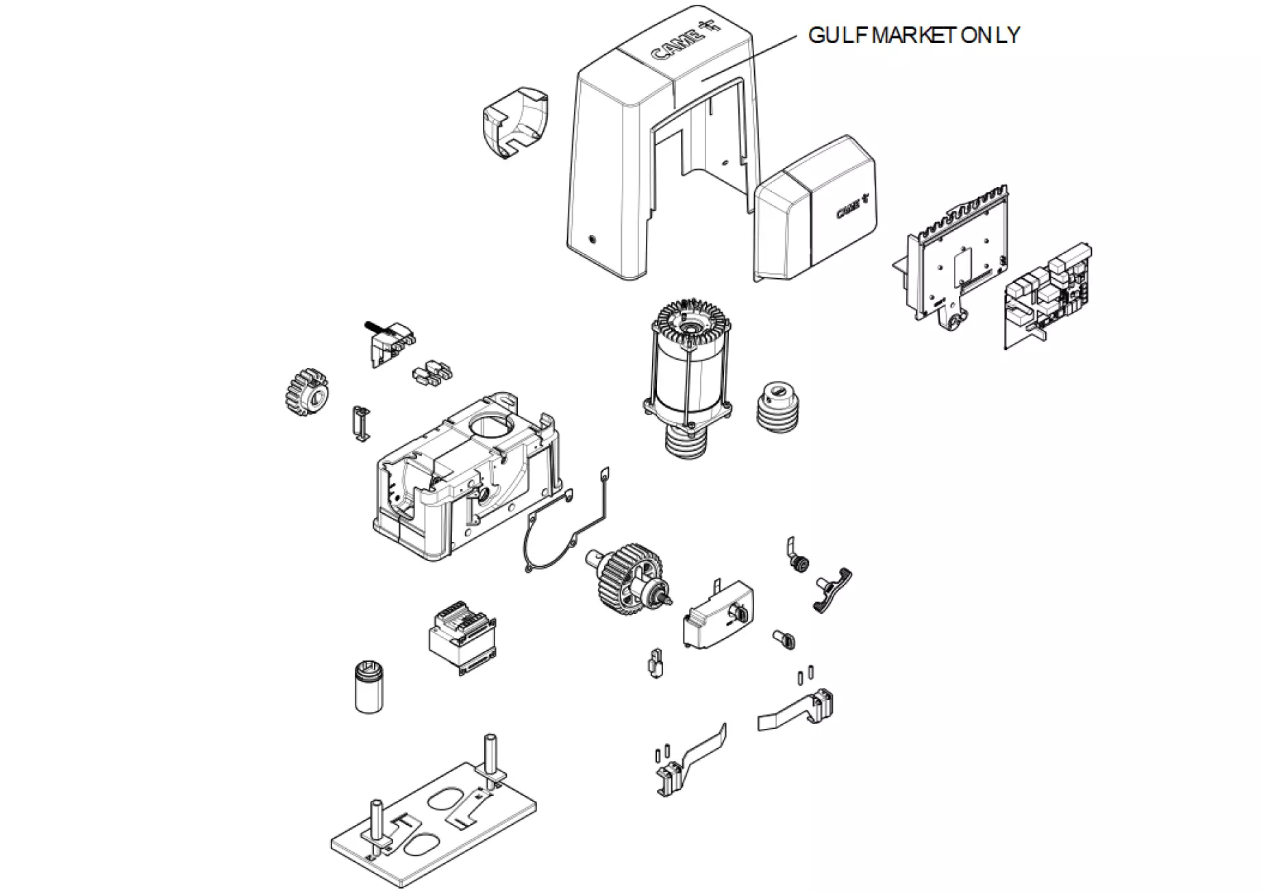 Сервисные запчасти, схема проезда CAME Came BKS12ALS