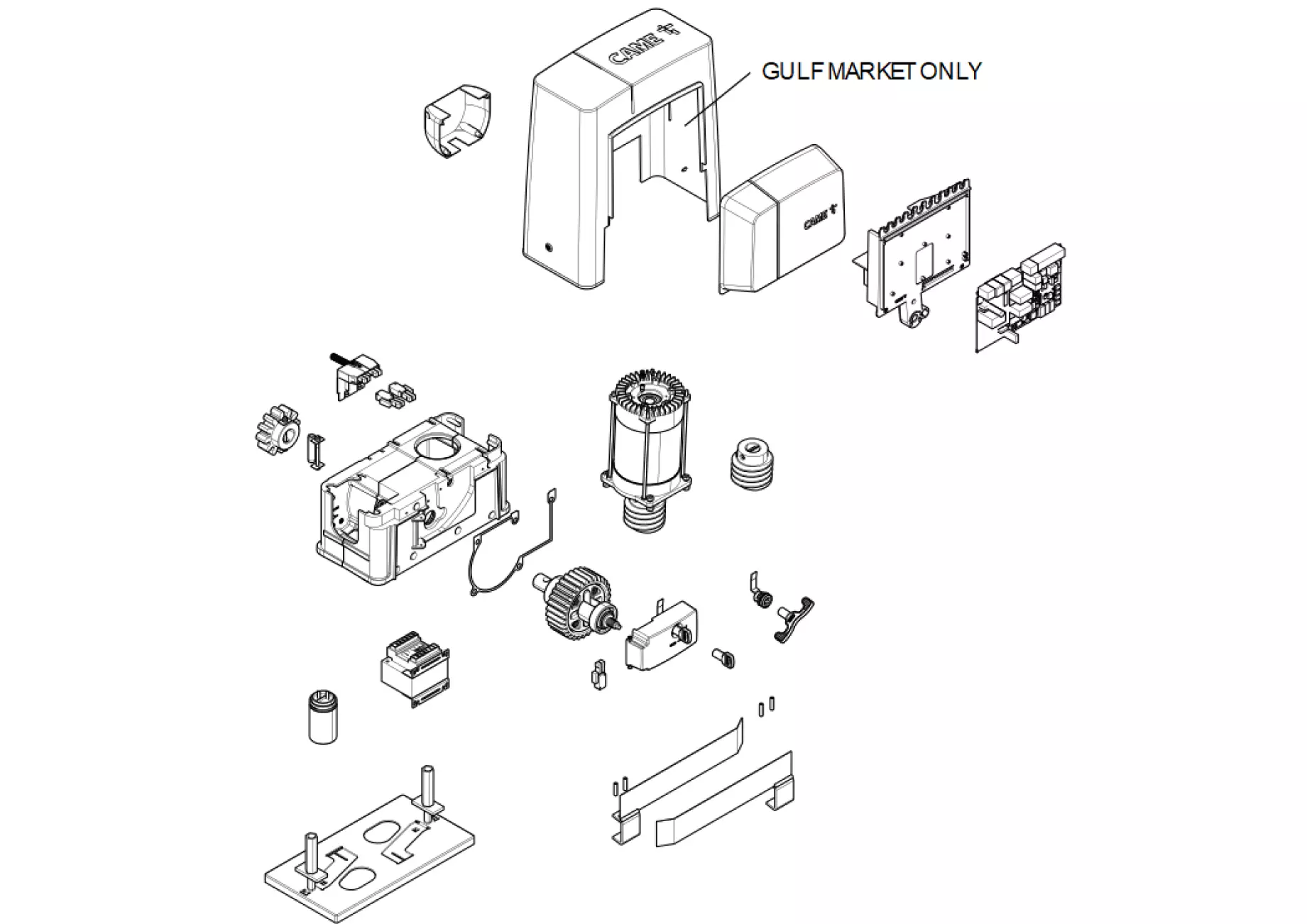 Сервисные запчасти, схема проезда CAME Came BKS22ALS