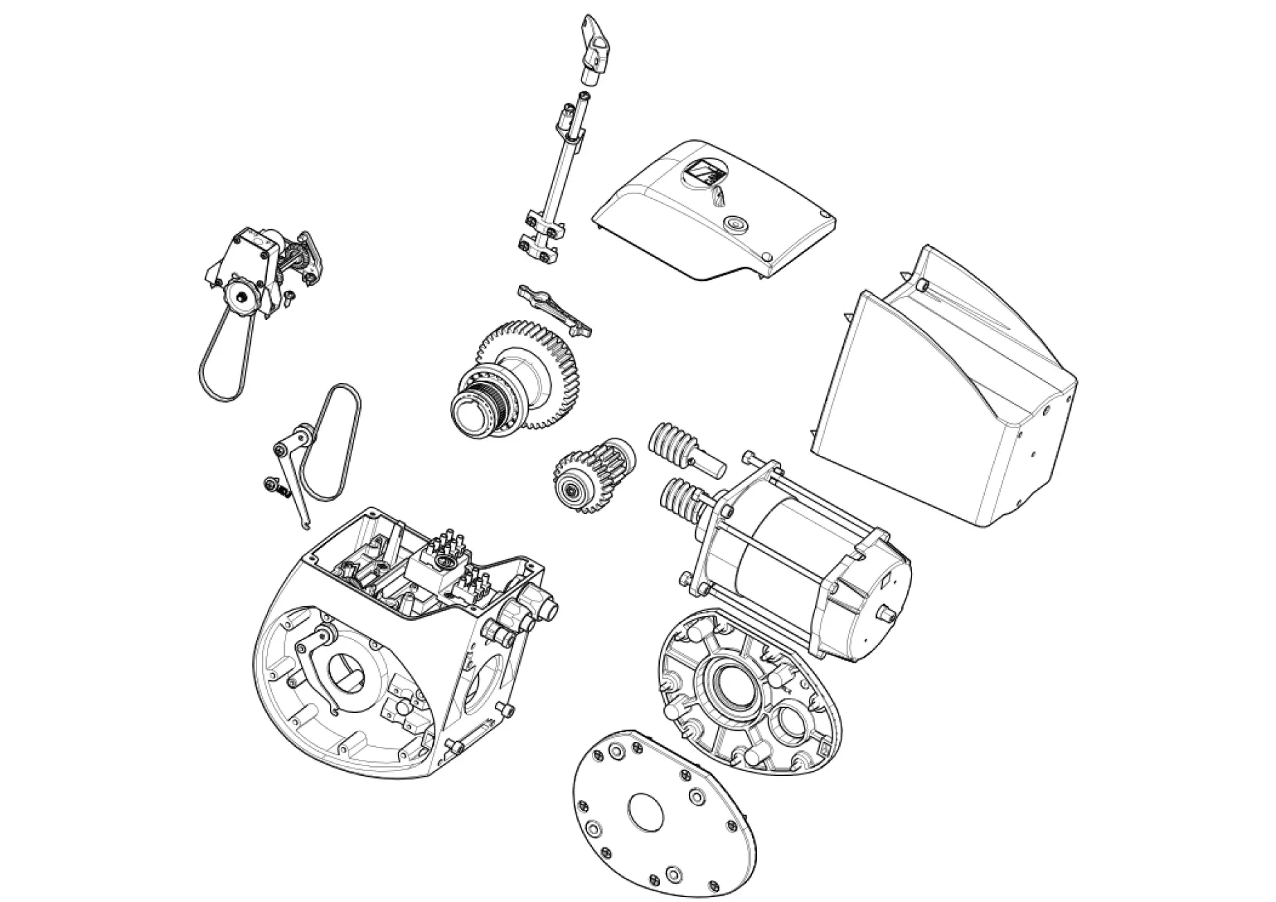 Сервисные запчасти, схема проезда CAME Came C-BXE