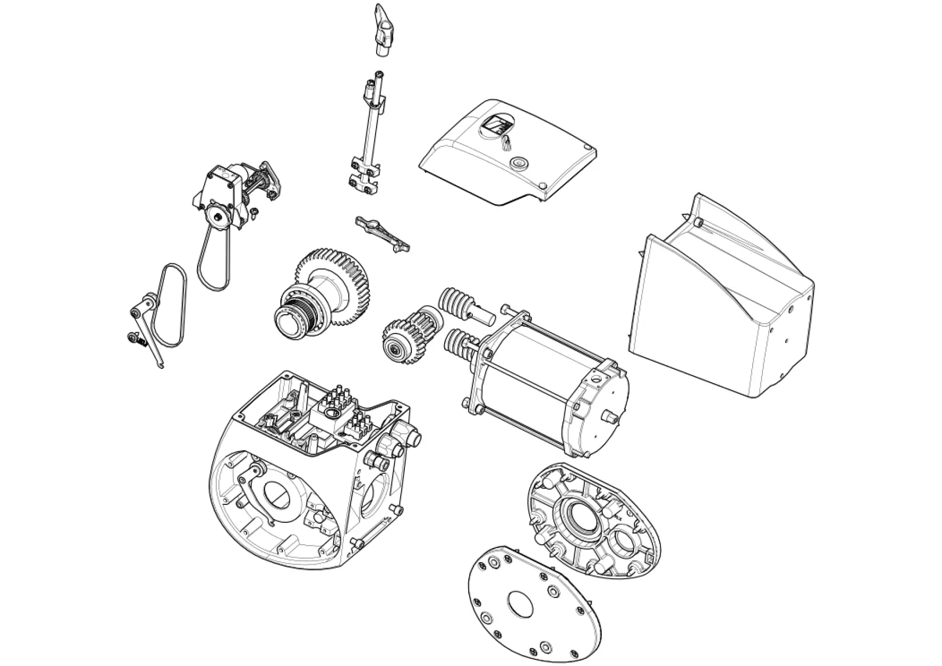 Сервисные запчасти, схема проезда CAME Came C-BXE24