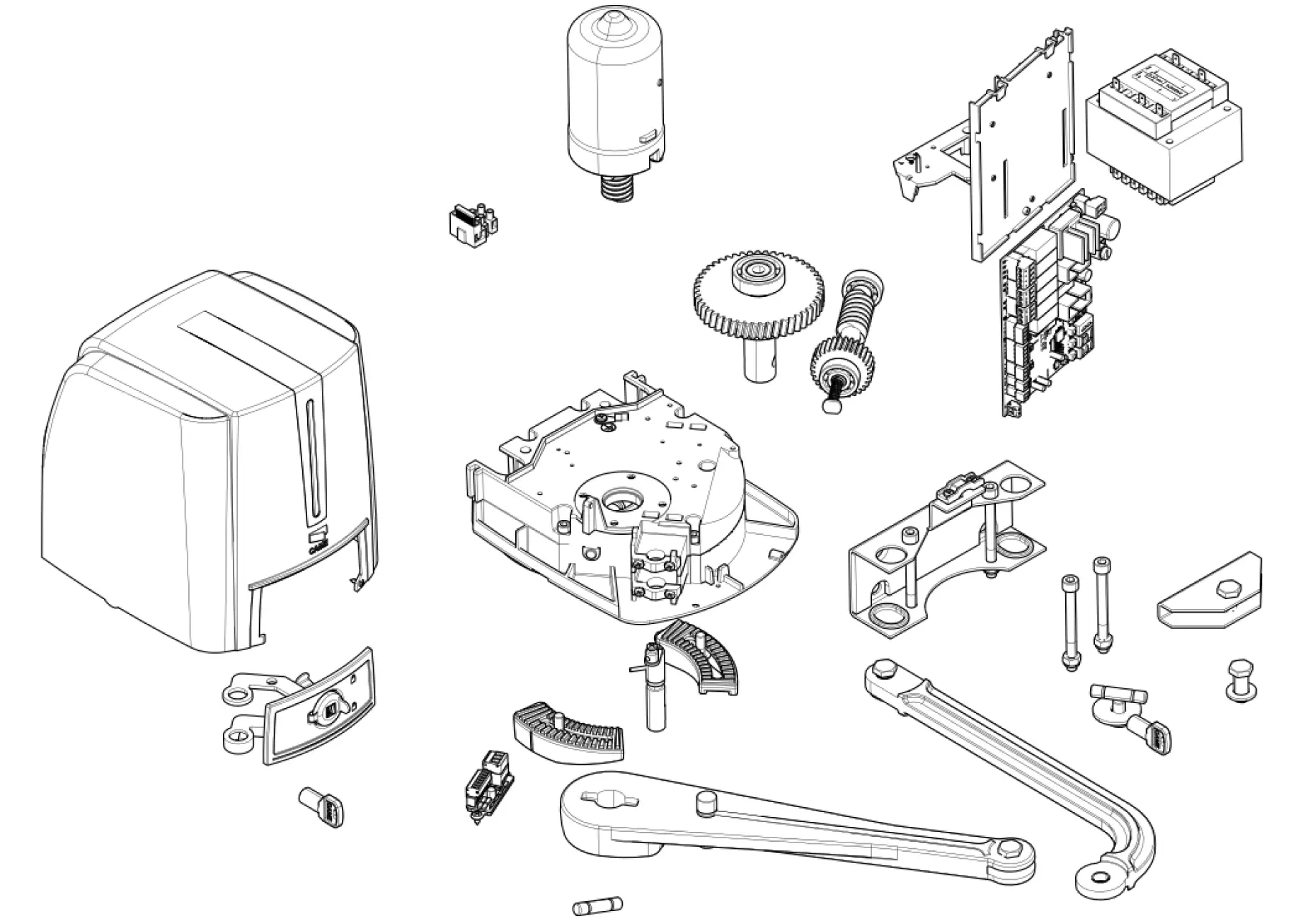 Сервисные запчасти, схема проезда CAME Came Fast70 FA7024CB
