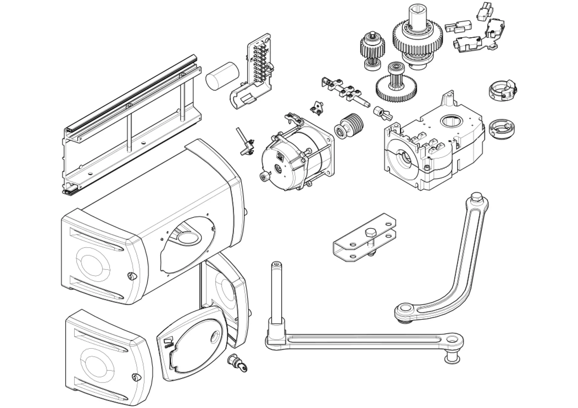 Сервисные запчасти, схема проезда CAME Came Ferni FE40230V