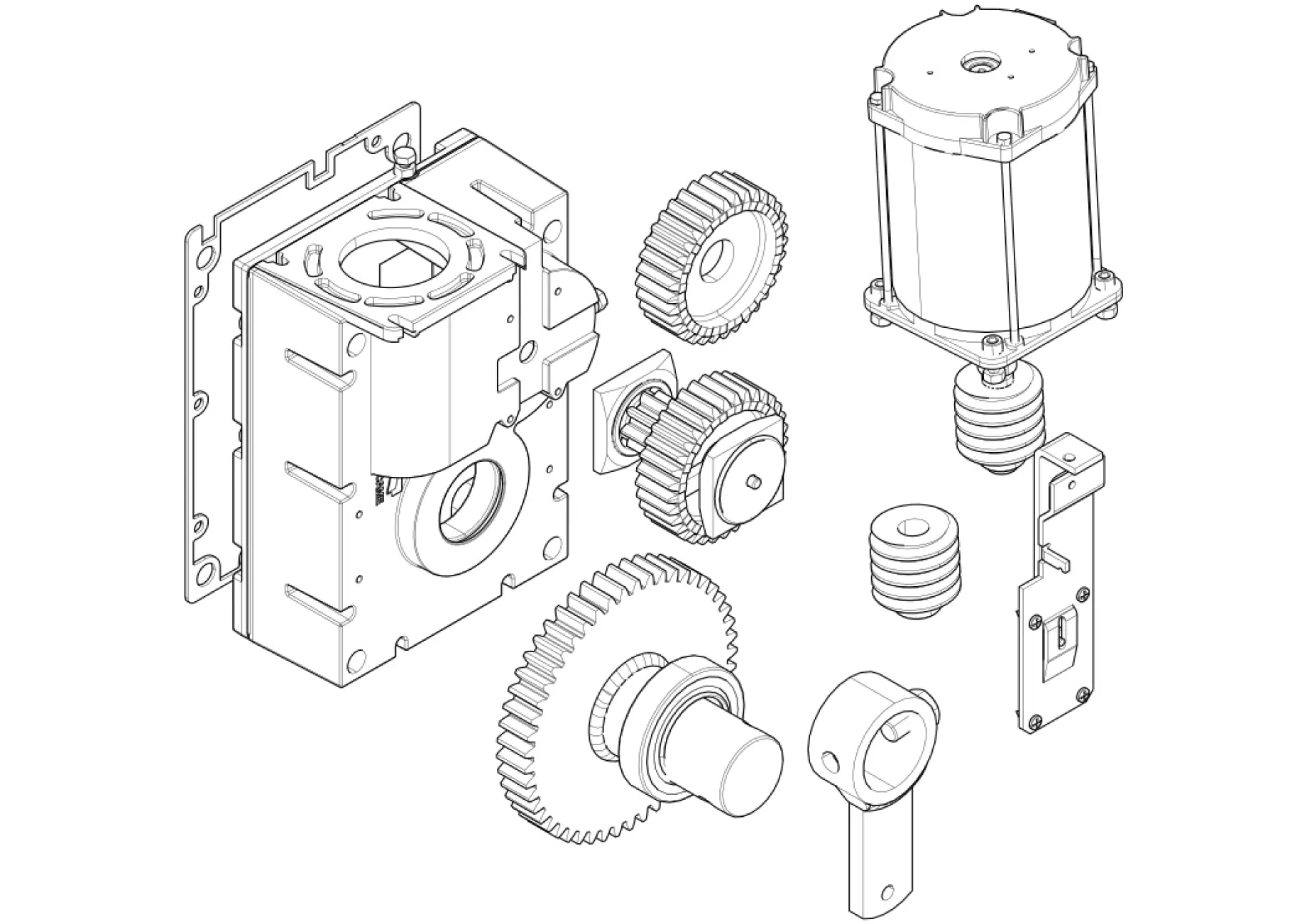 Сервисные запчасти, схема проезда CAME Came G2500 мотор-редуктор