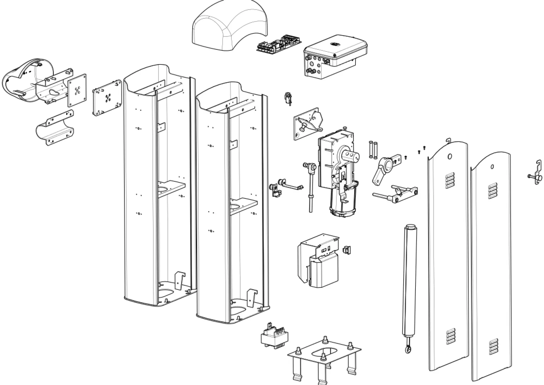 Сервисные запчасти, схема проезда CAME Came Gard 3 G3000-G3001