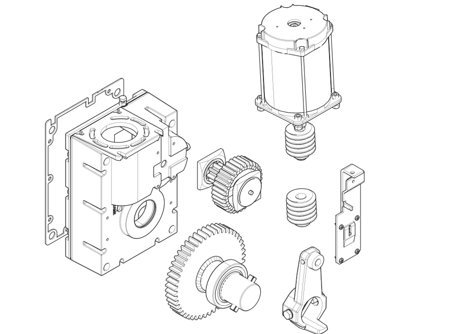 Сервисные запчасти, схема проезда CAME Came Gard 8 G2080Z мотор-редуктор