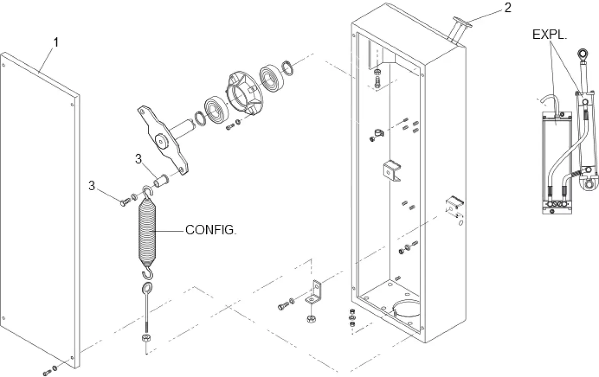 Сервисные запчасти, схема проезда FAAC Faac 610 STD