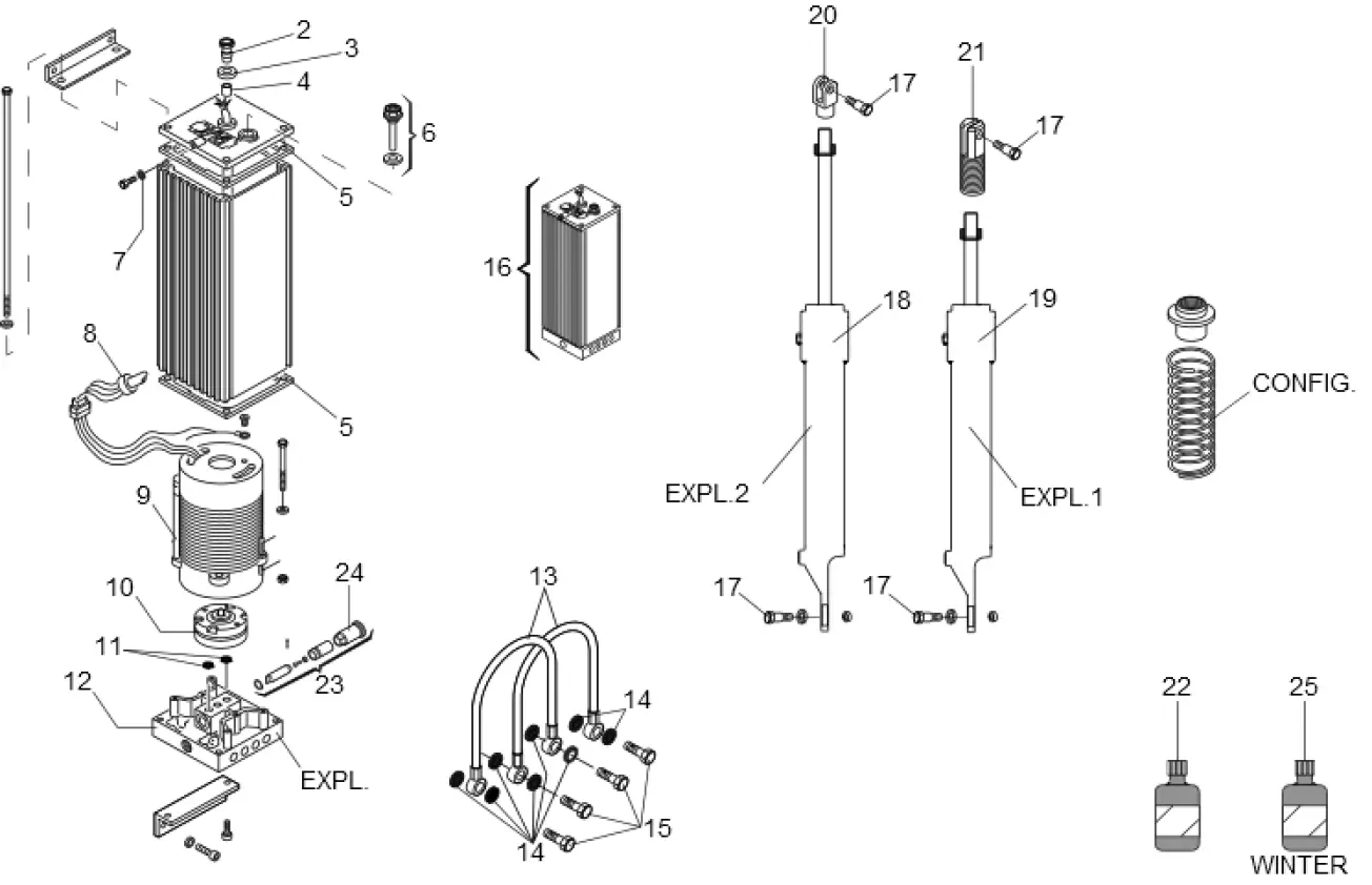 Сервисные запчасти, схема проезда FAAC Faac 620 SR 2