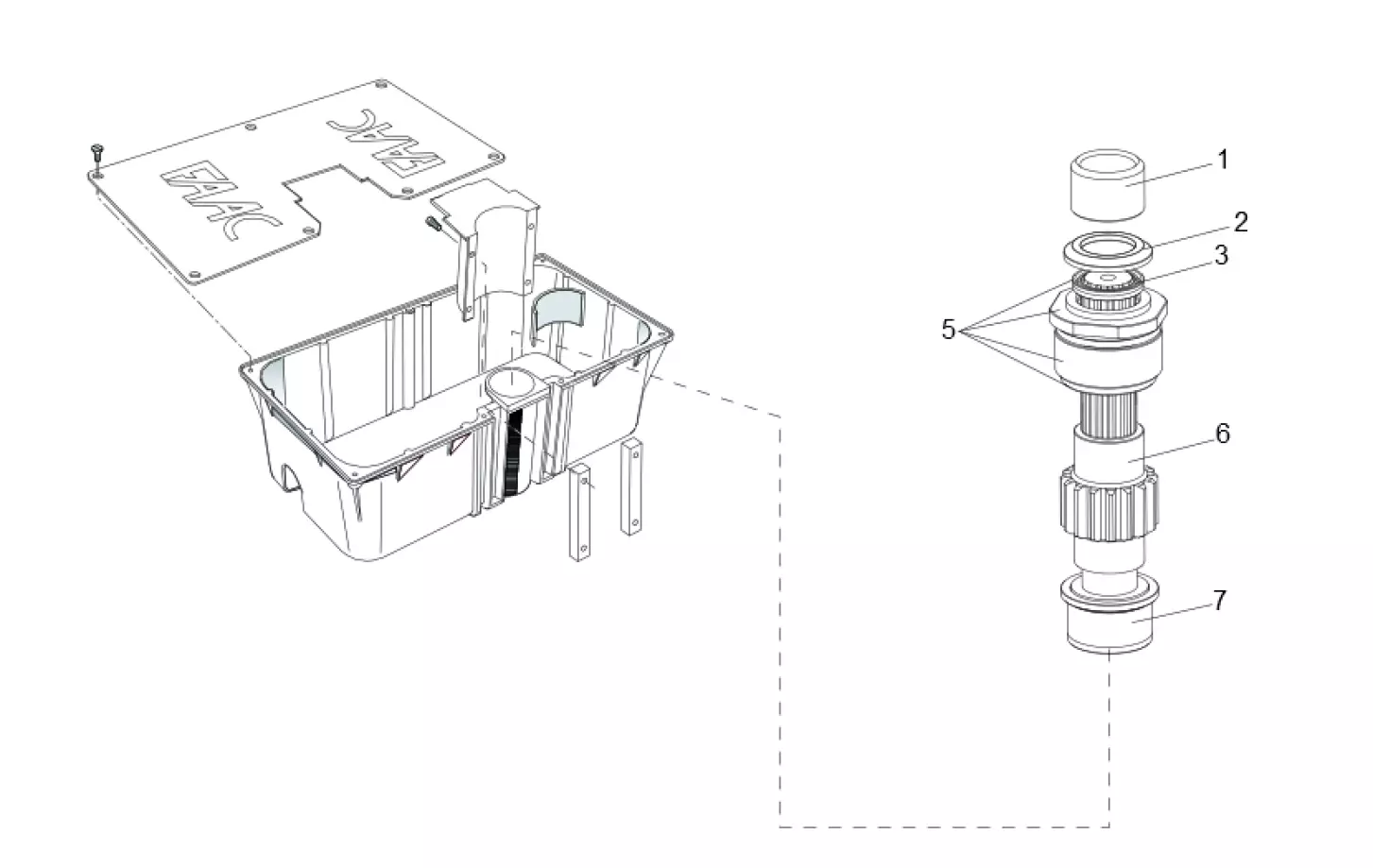 Сервисные запчасти, схема проезда FAAC Faac 760 CP 