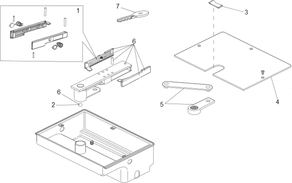 Сервисные запчасти, схема проезда FAAC Faac G770
