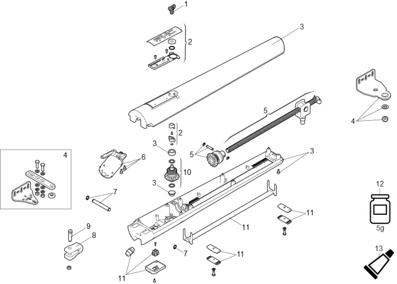 Сервисные запчасти, схема проезда FAAC Faac S418