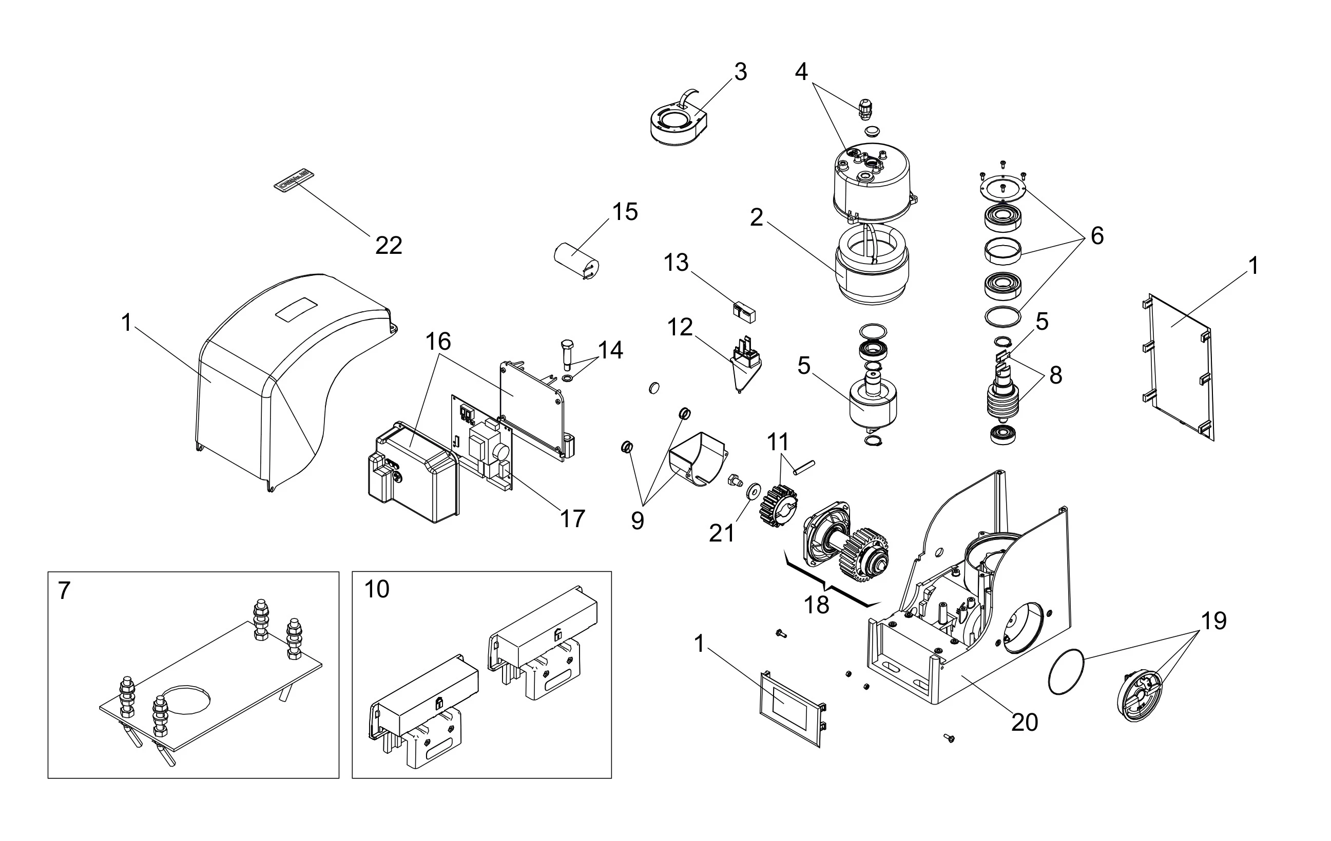 Сервисные запчасти, схема проезда Genius Genius Falcon M15 C