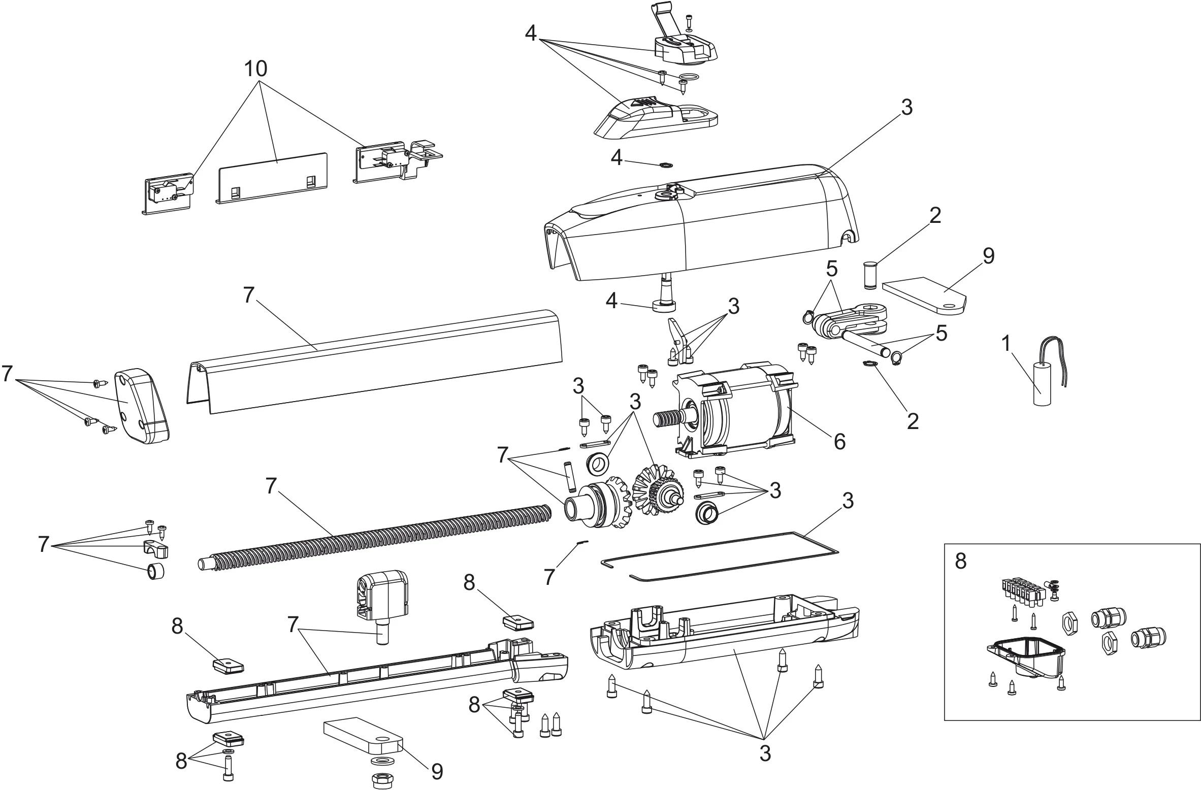 Сервисные запчасти, схема проезда Genius Genius Sirocco 250 LS