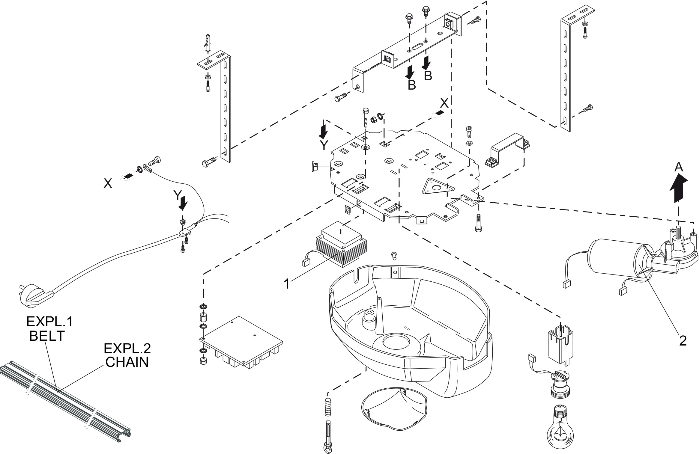 Сервисные запчасти, схема проезда Genius Genius Zenith G60