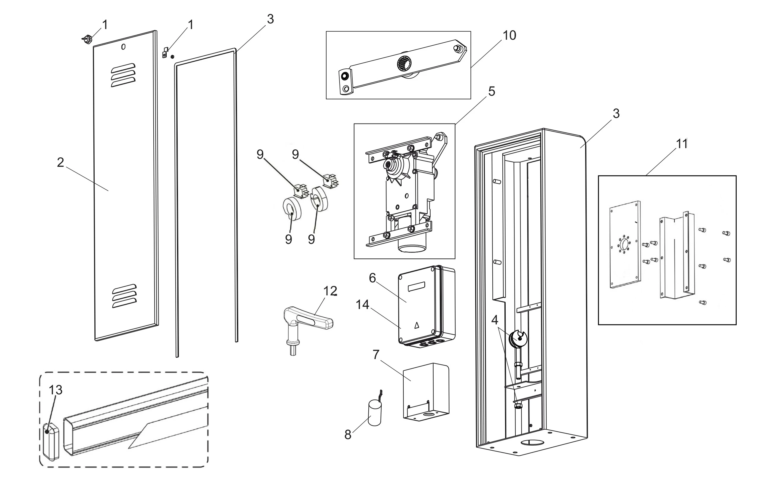 Сервисные запчасти, схема проезда Genius SPIN 6