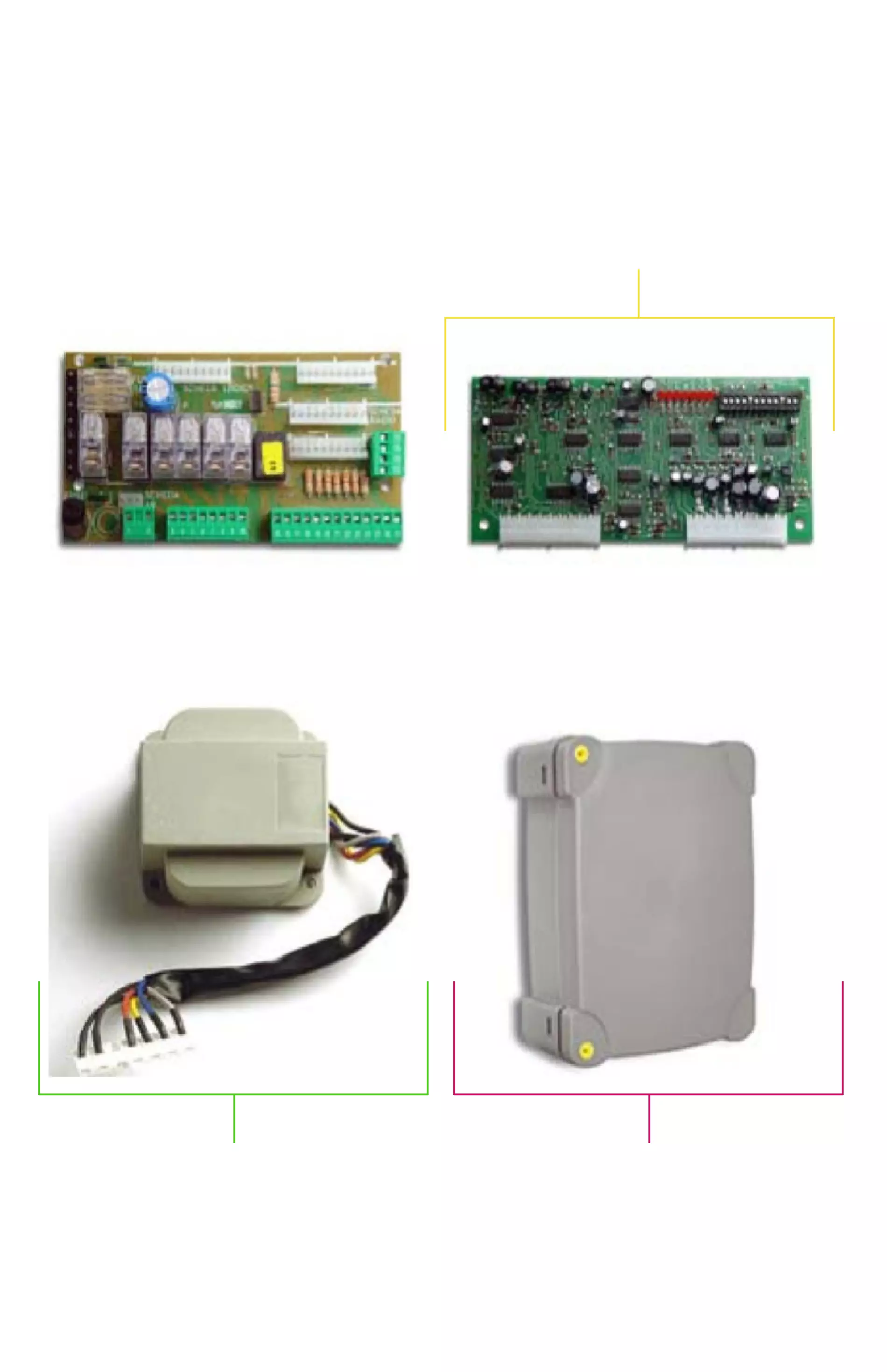 Сервисные запчасти, схема проезда Nice Nice A3 блок управления