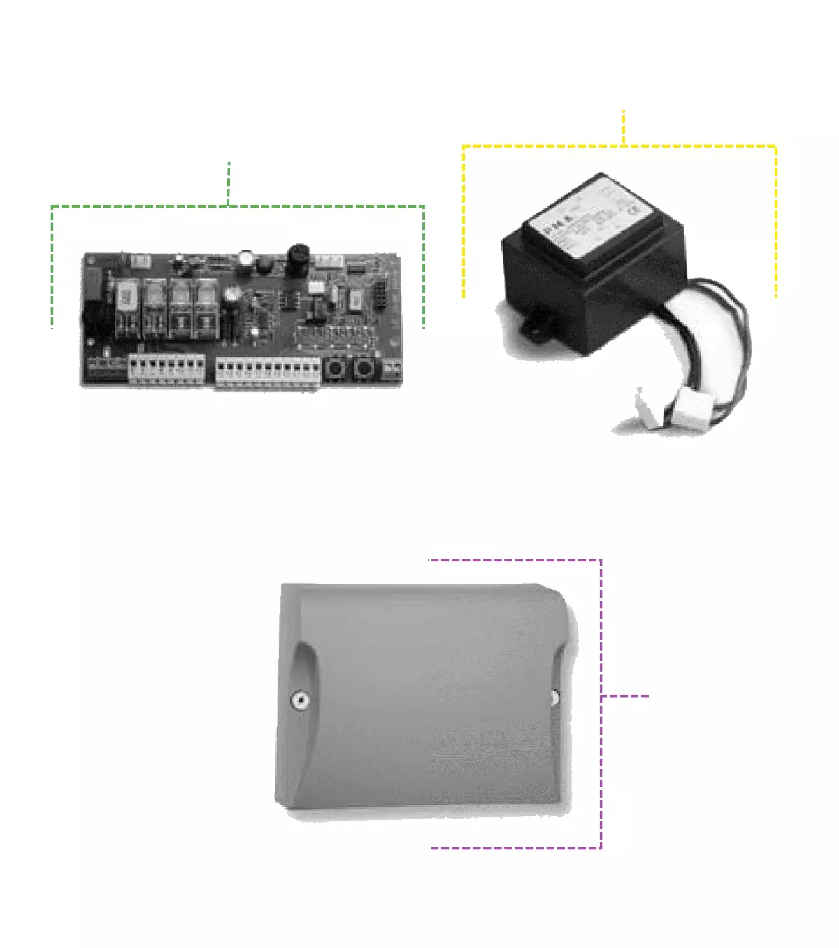 Сервисные запчасти, схема проезда Nice Nice A400 блок управления