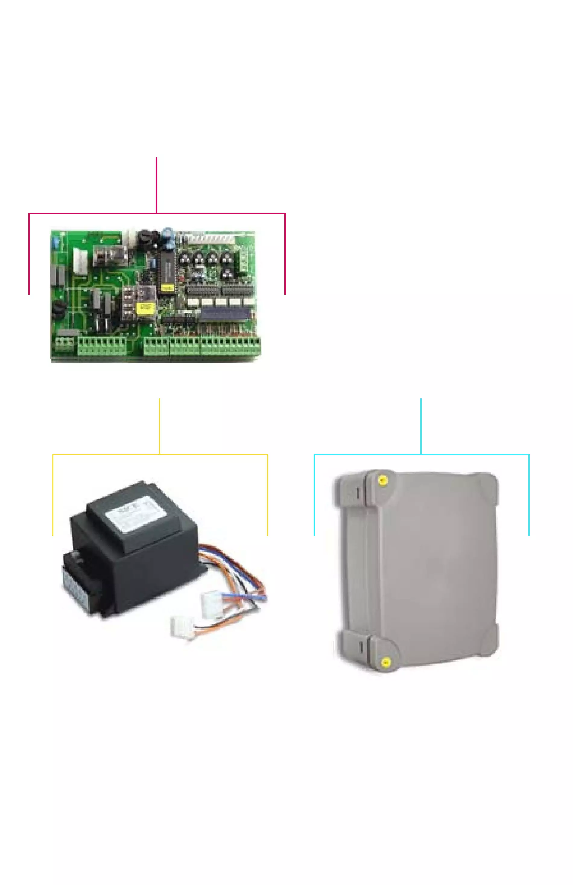 Сервисные запчасти, схема проезда Nice Nice A700F блок управления