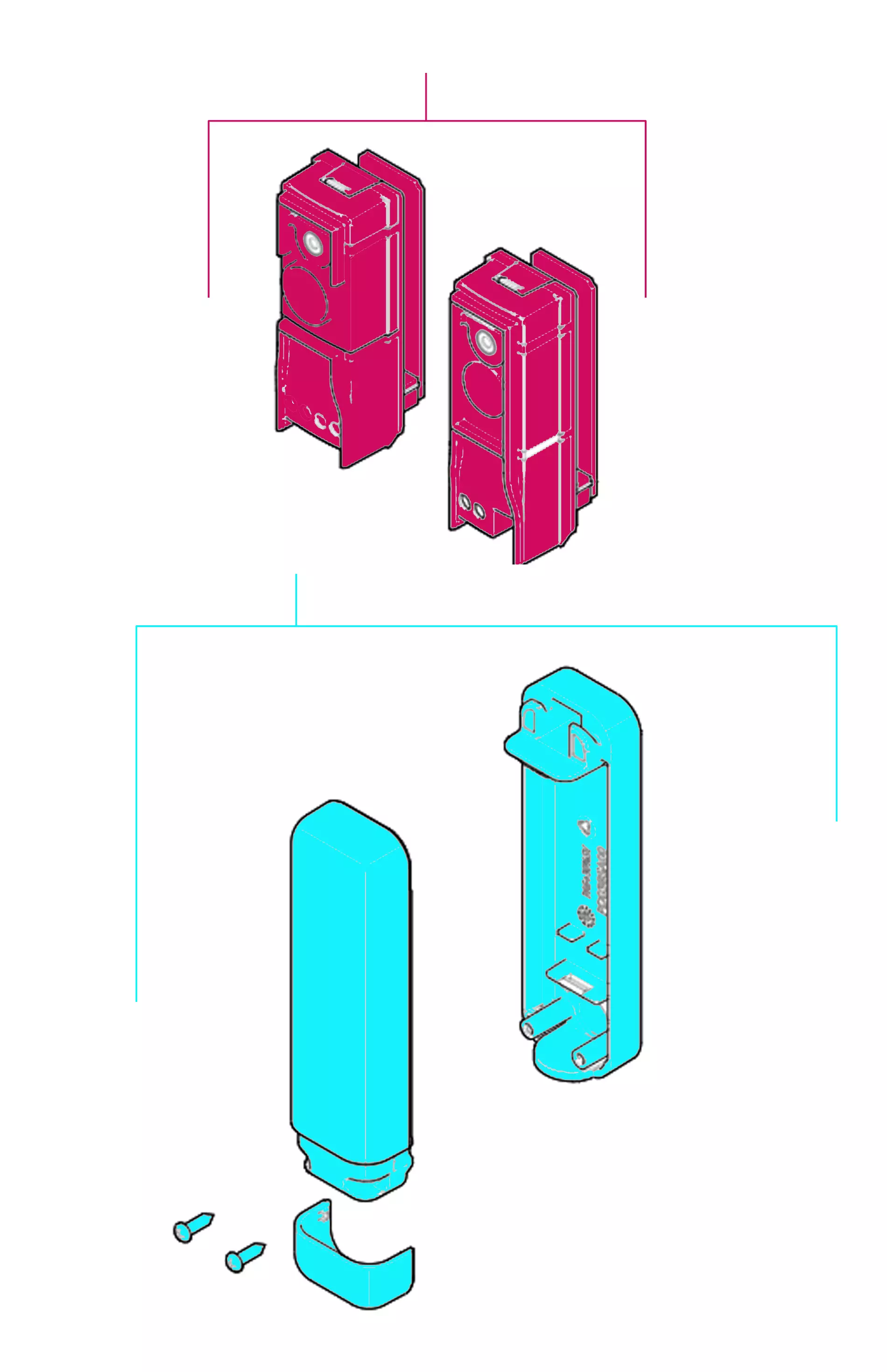 Сервисные запчасти, схема проезда Nice Nice EPSB фотоэлемент