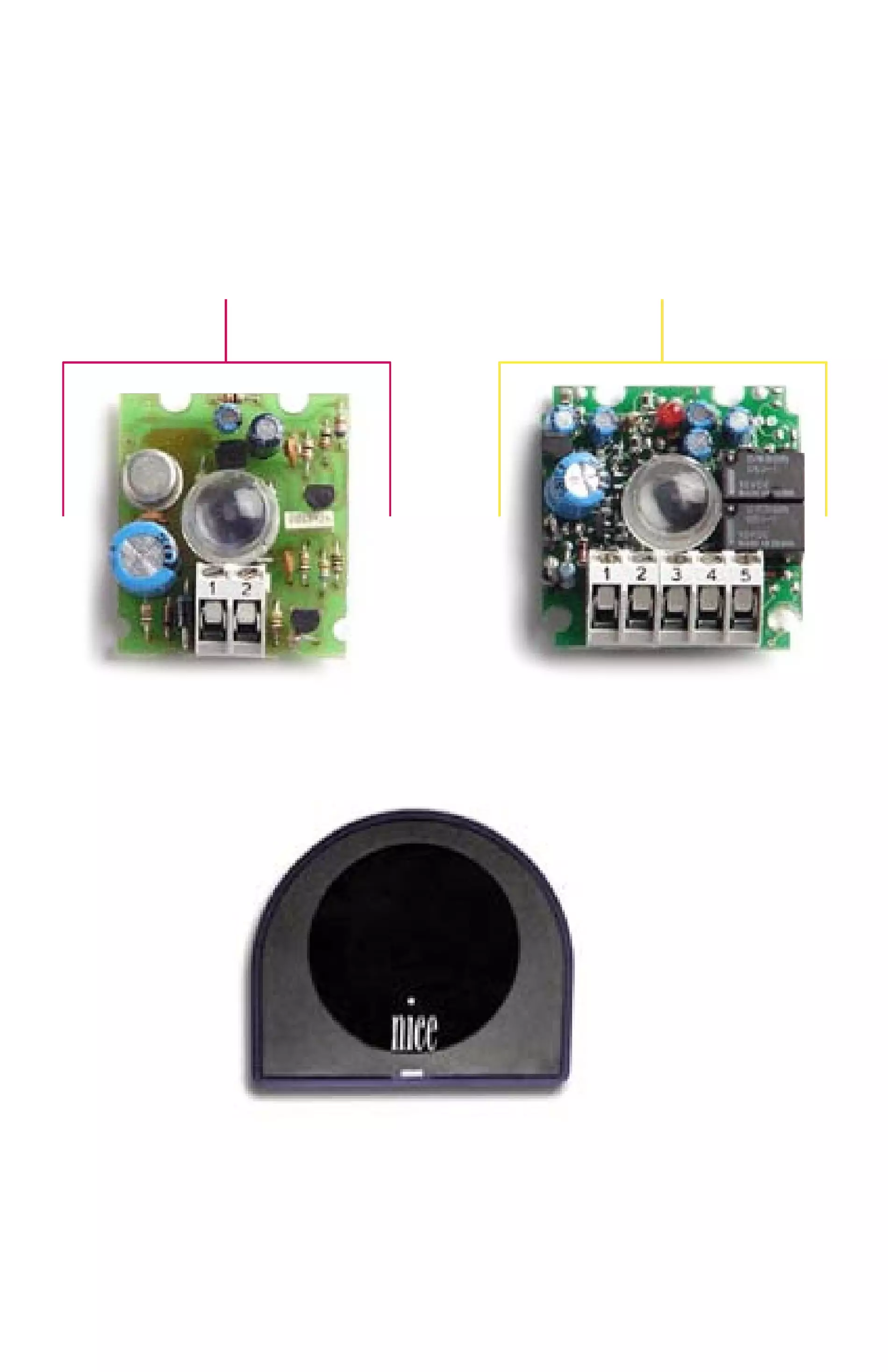 Сервисные запчасти, схема проезда Nice Nice FI фотоэлемент
