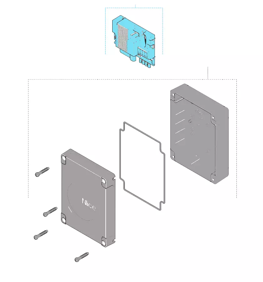 Сервисные запчасти, схема проезда Nice Nice MC800 блок управления