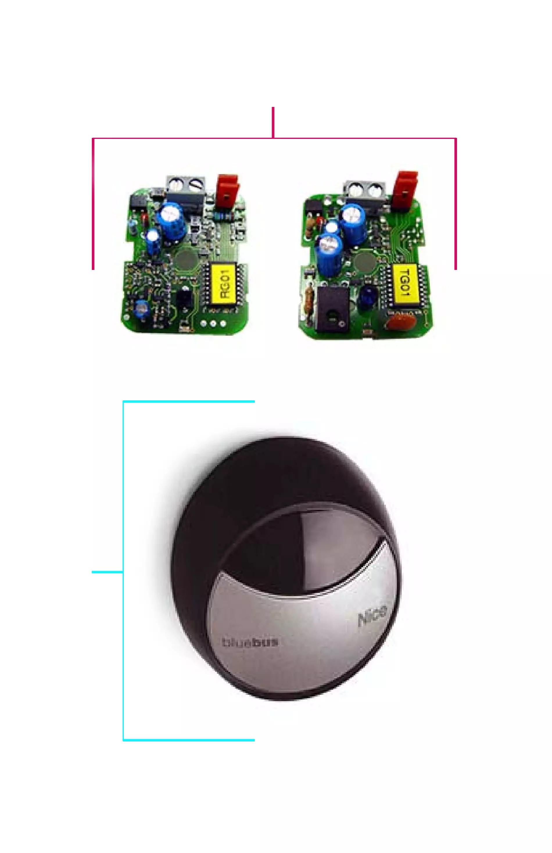 Сервисные запчасти, схема проезда Nice Nice MOFB фотоэлемент