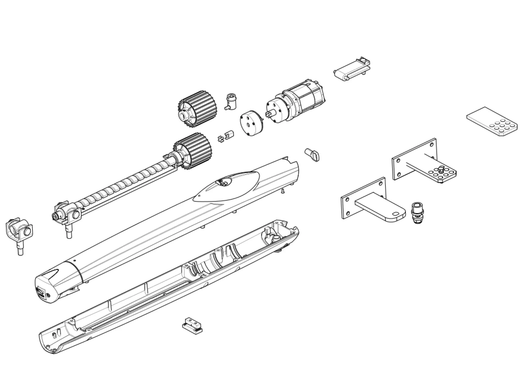 Szervizalkatrészek, vezetési séma CAME Came Amico A18230