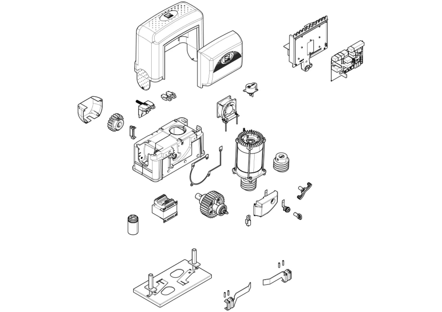 Szervizalkatrészek, vezetési séma CAME Came BK221