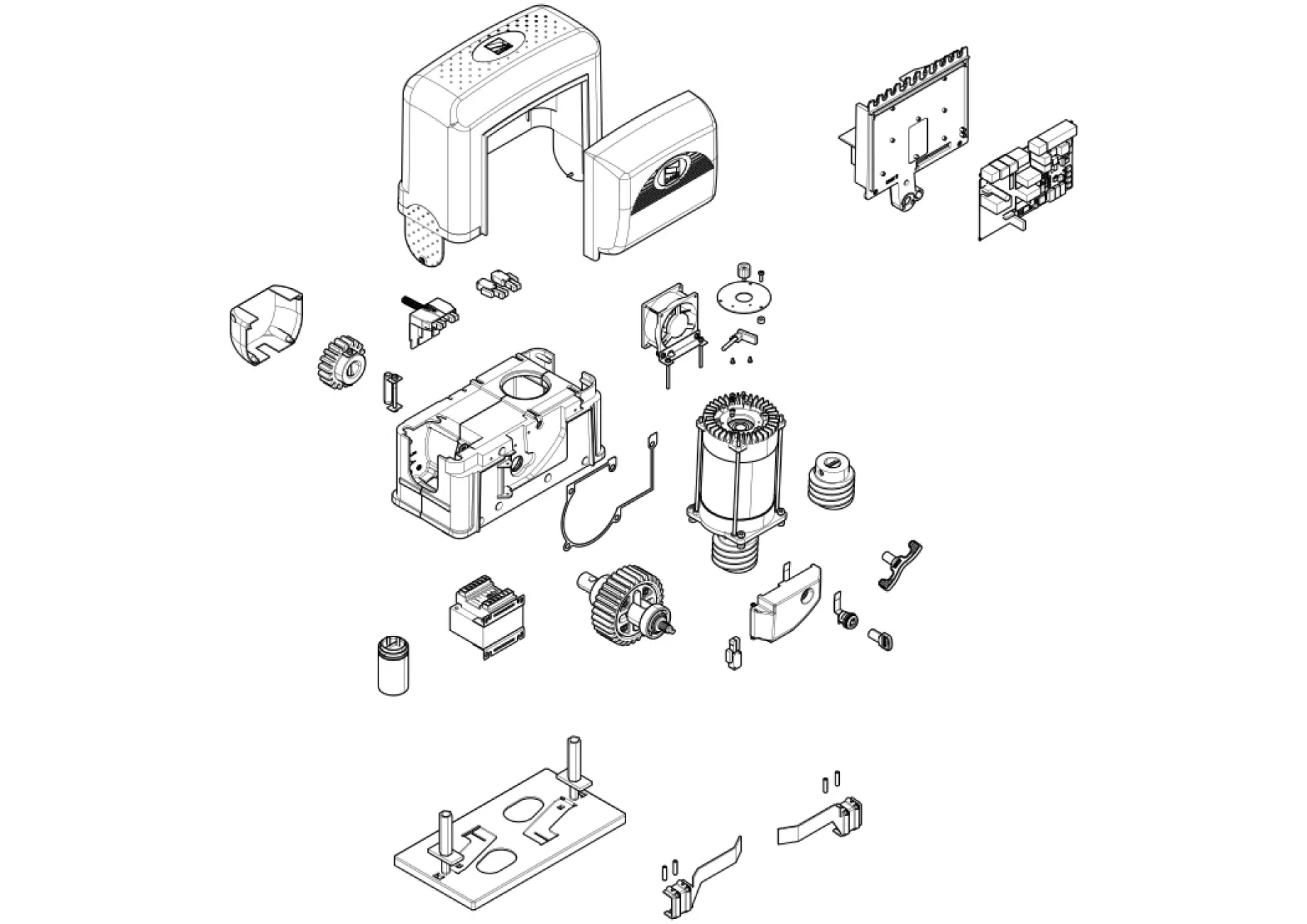 Szervizalkatrészek, vezetési séma CAME Came BK221E