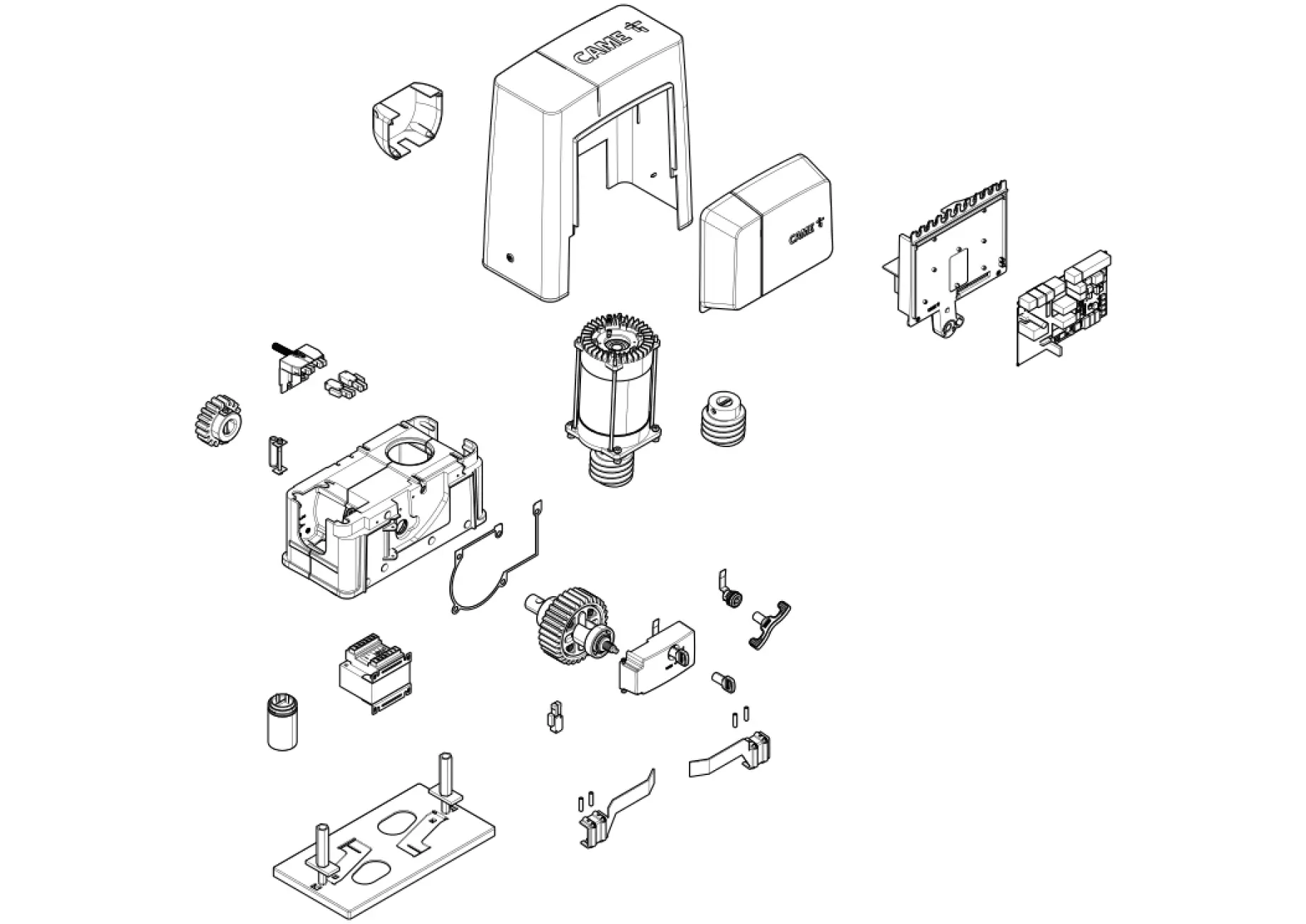 Szervizalkatrészek, vezetési séma CAME Came BKS18AGS