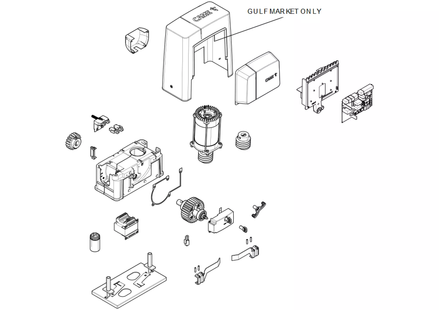 Szervizalkatrészek, vezetési séma CAME Came BKS18ALS