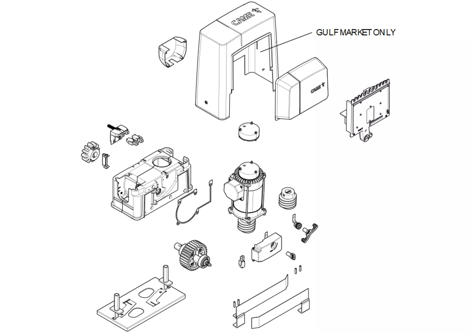 Szervizalkatrészek, vezetési séma CAME Came BKS22TLS