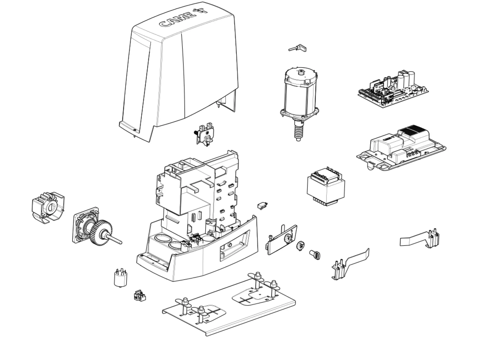 Szervizalkatrészek, vezetési séma CAME Came BKV20AGS