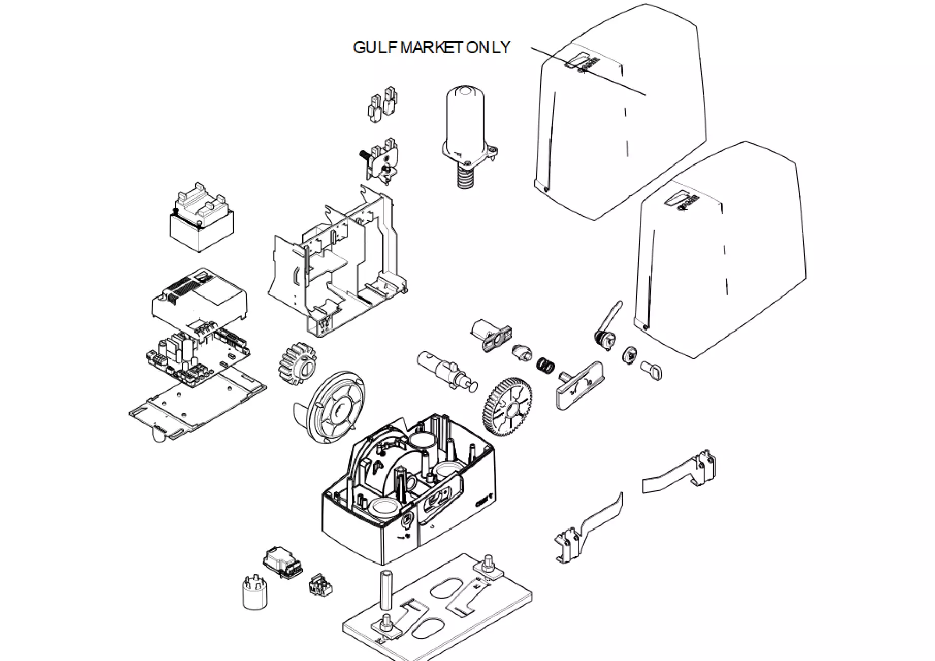 Szervizalkatrészek, vezetési séma CAME Came BXV04AGS BXV04ALS
