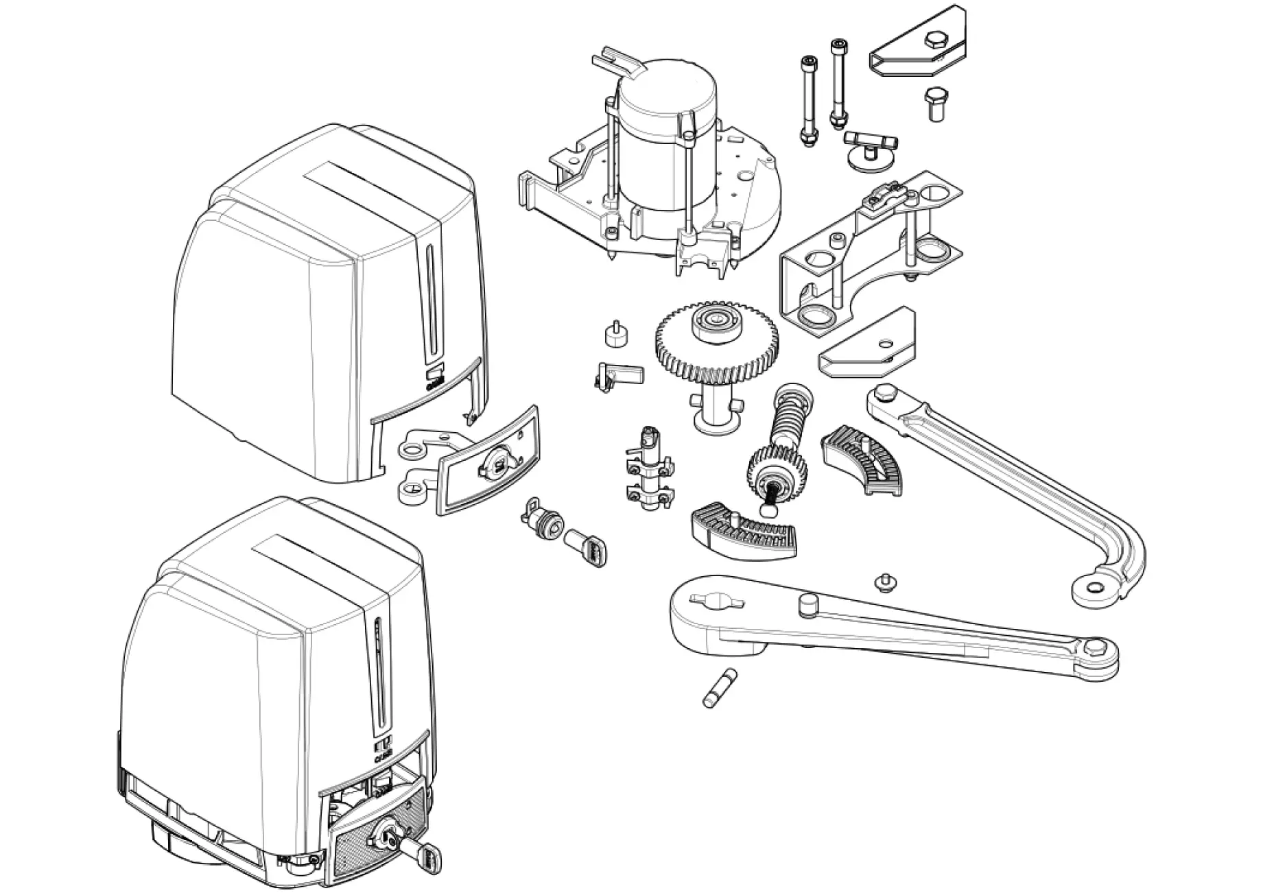 Szervizalkatrészek, vezetési séma CAME Came Fast40 FA4024
