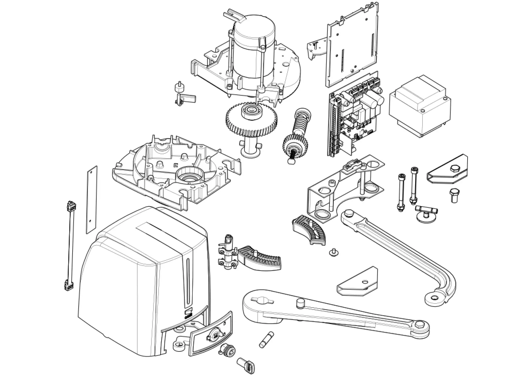 Szervizalkatrészek, vezetési séma CAME Came Fast40 FA4024CB