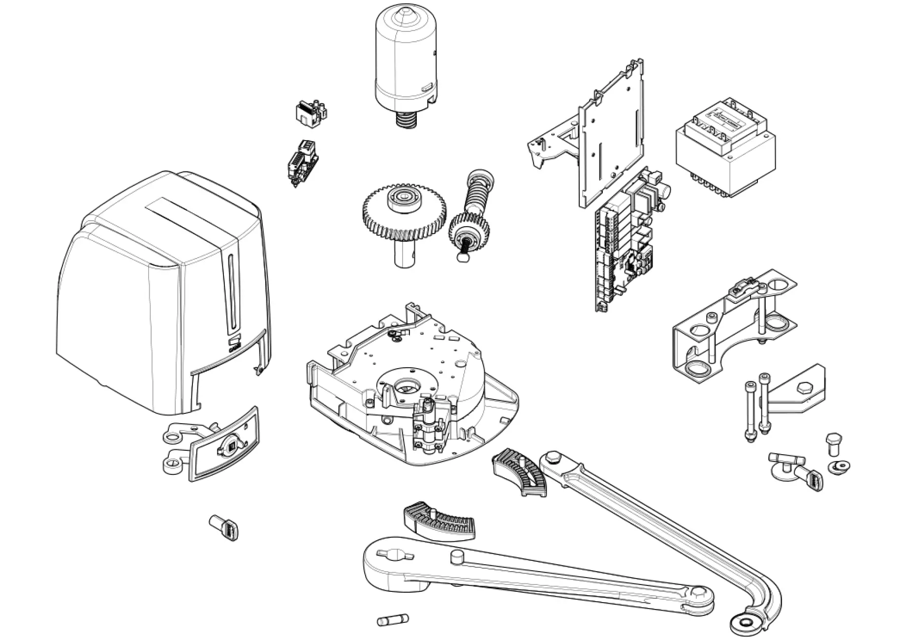 Szervizalkatrészek, vezetési séma CAME Came Fast70 FST23DLC