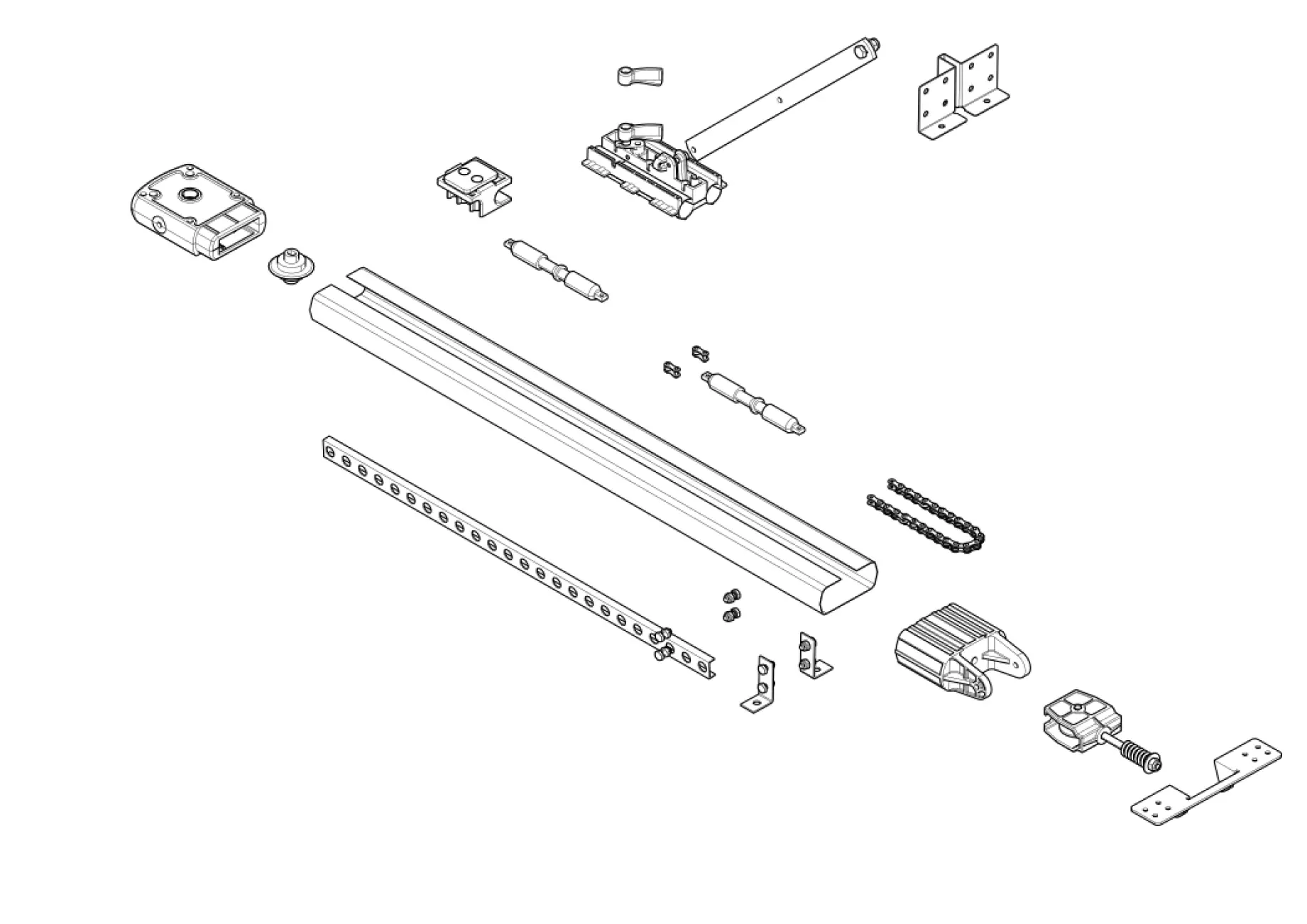Szervizalkatrészek, vezetési séma CAME Came Guide Ver V0682