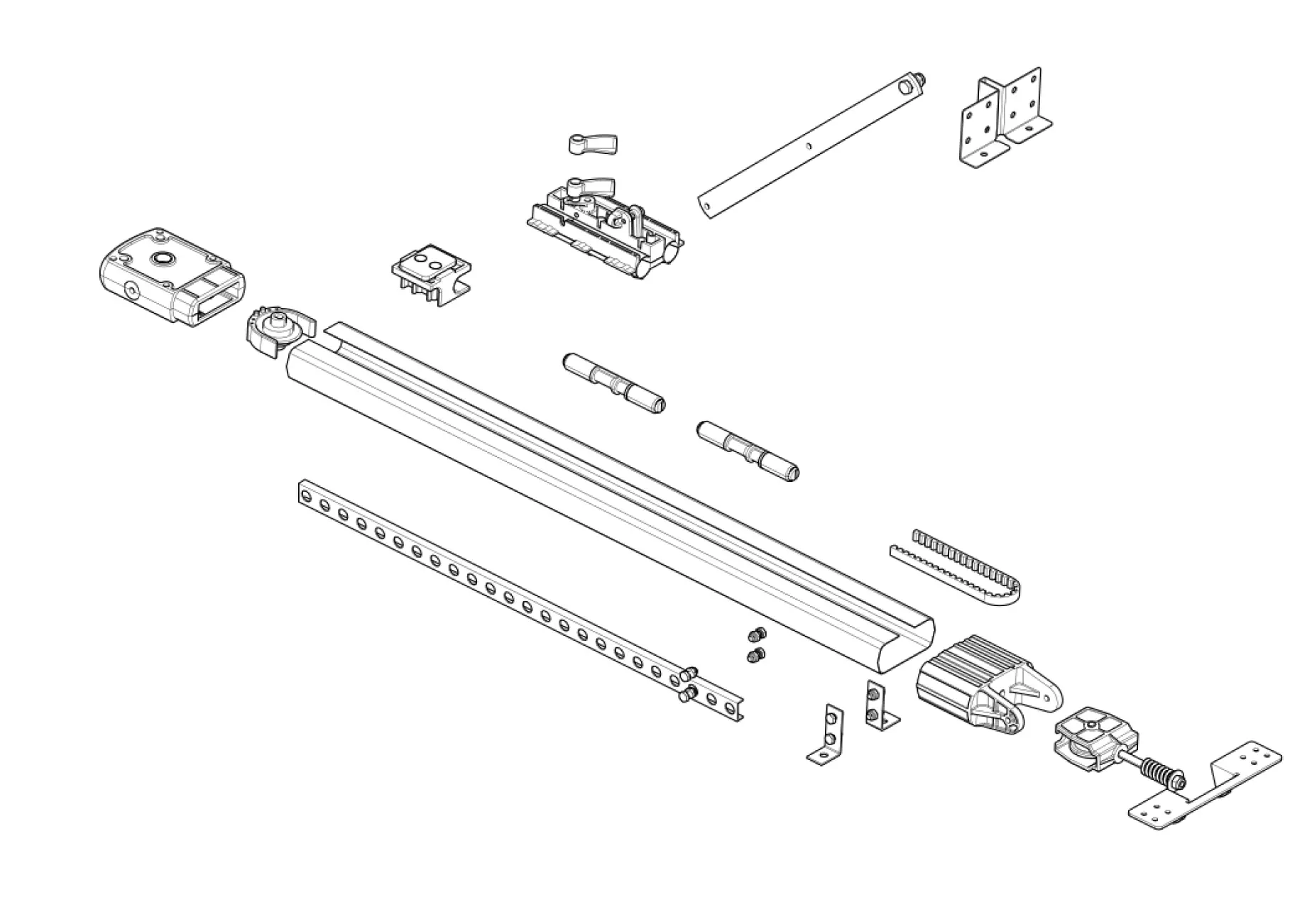 Szervizalkatrészek, vezetési séma CAME Came Guide Ver V0686