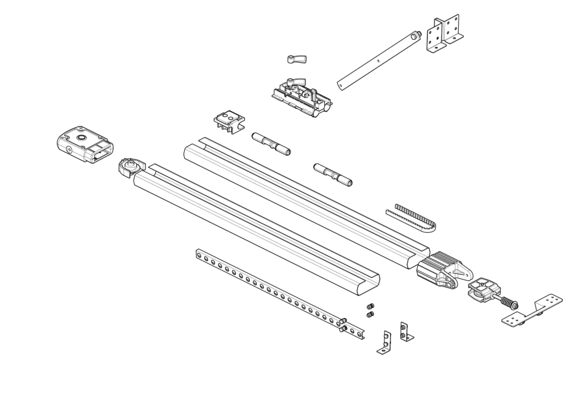 Szervizalkatrészek, vezetési séma CAME Came Guide Ver V0687