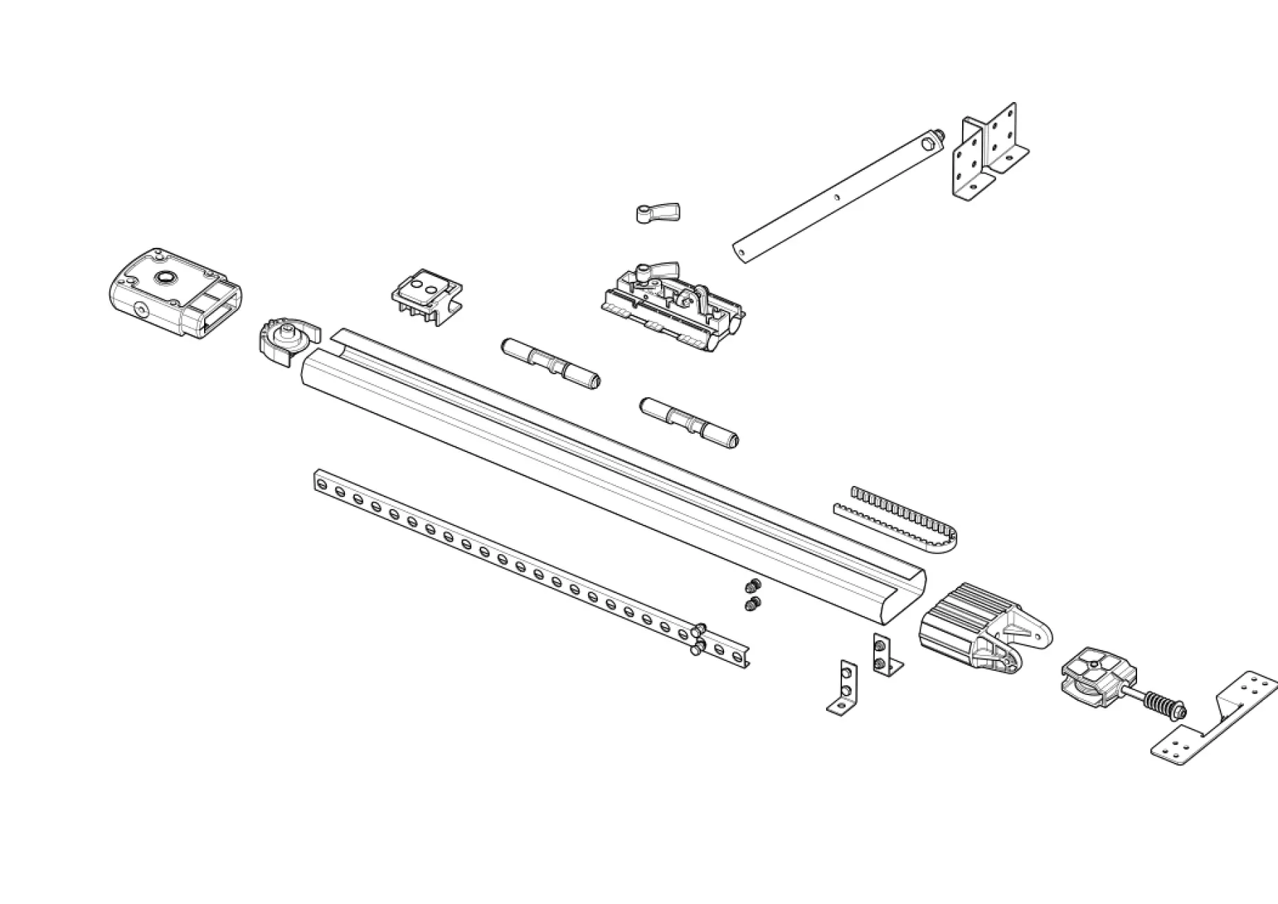 Szervizalkatrészek, vezetési séma CAME Came Guide Ver V0688
