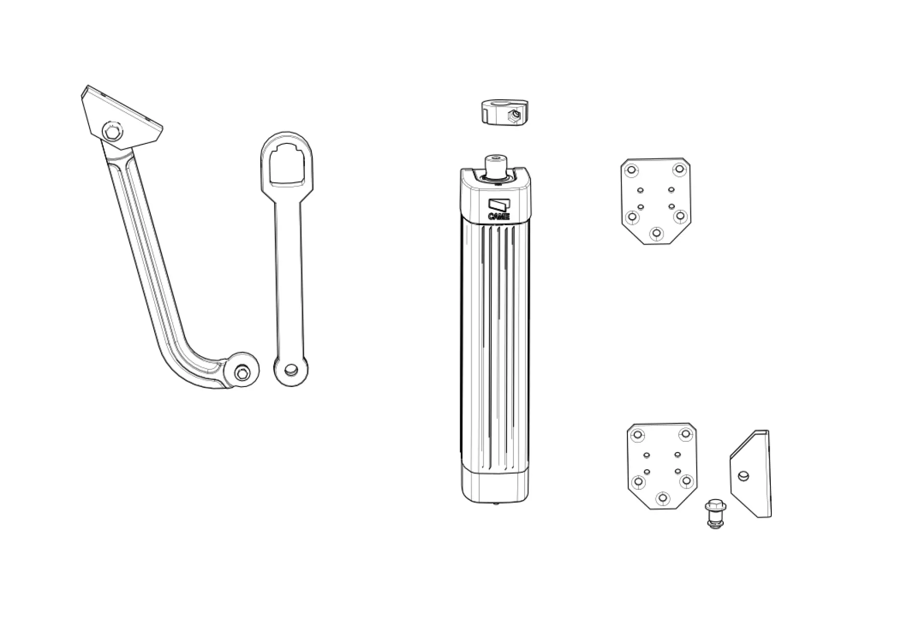 Szervizalkatrészek, vezetési séma CAME F500