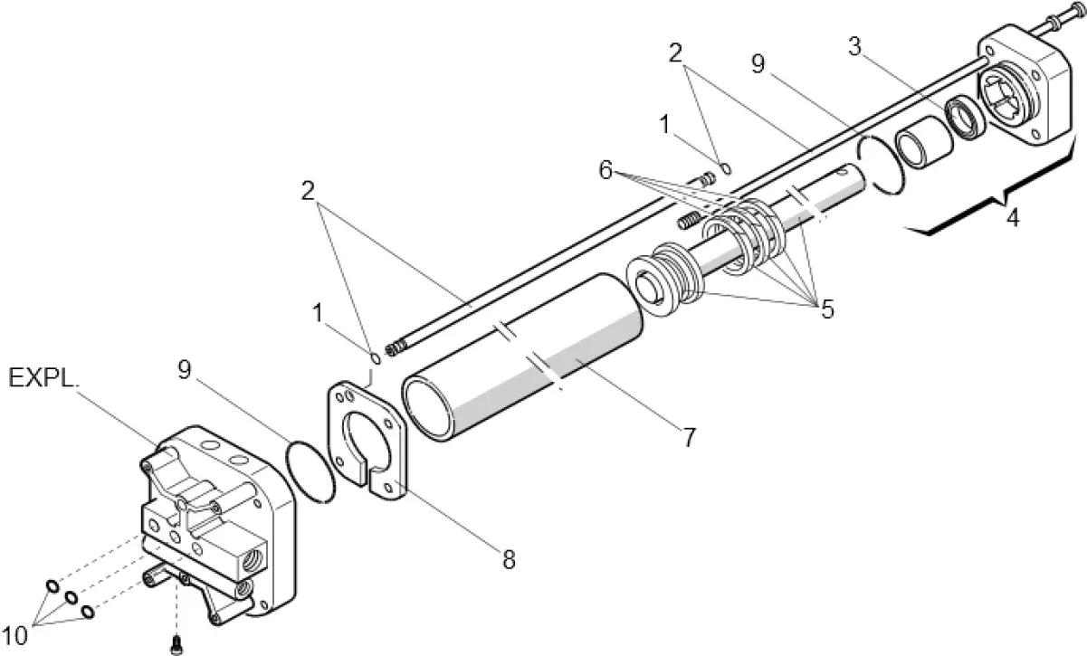 Szervizalkatrészek, vezetési séma FAAC Faac 402 SBS 2