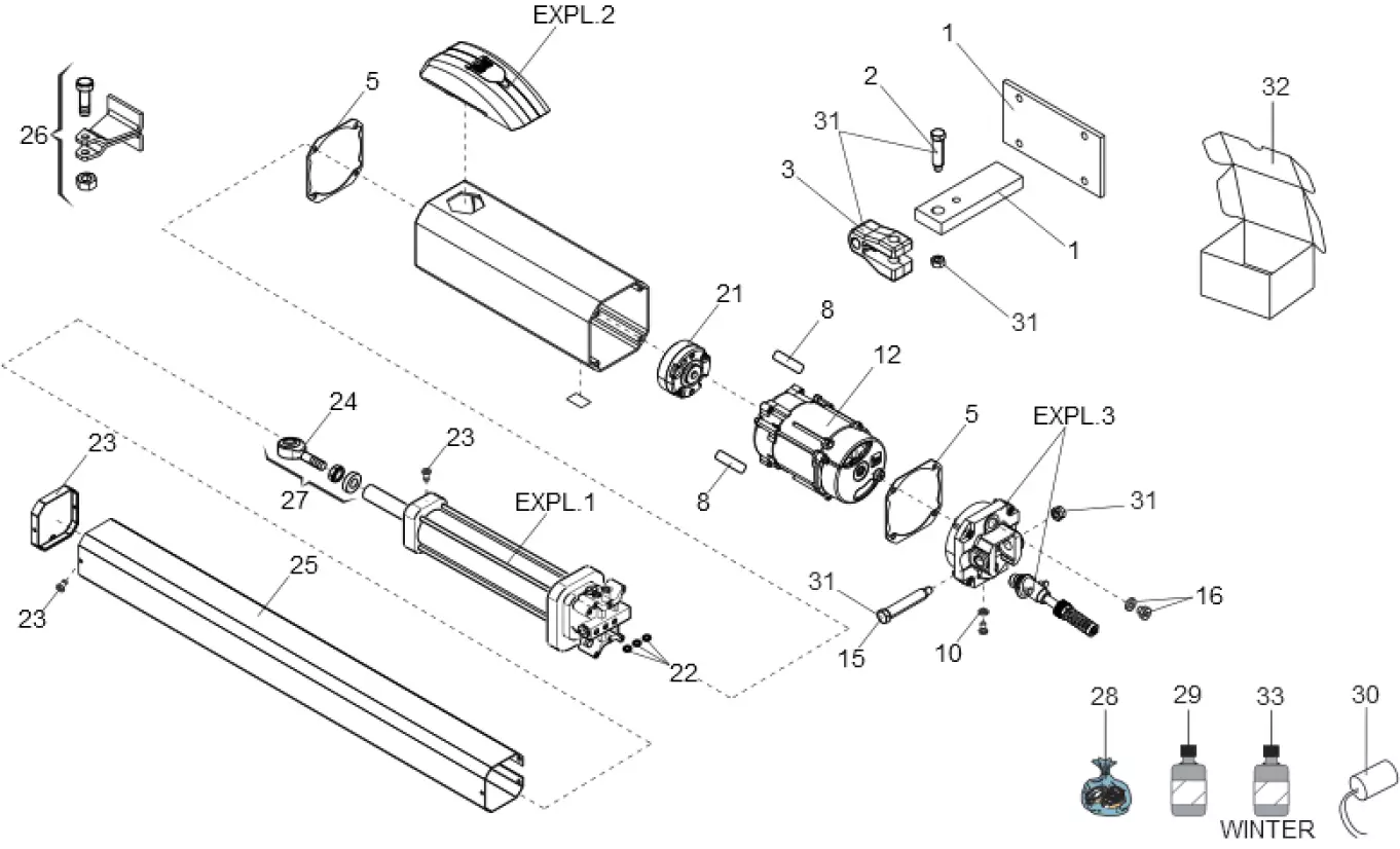 Szervizalkatrészek, vezetési séma FAAC Faac 422 SBS